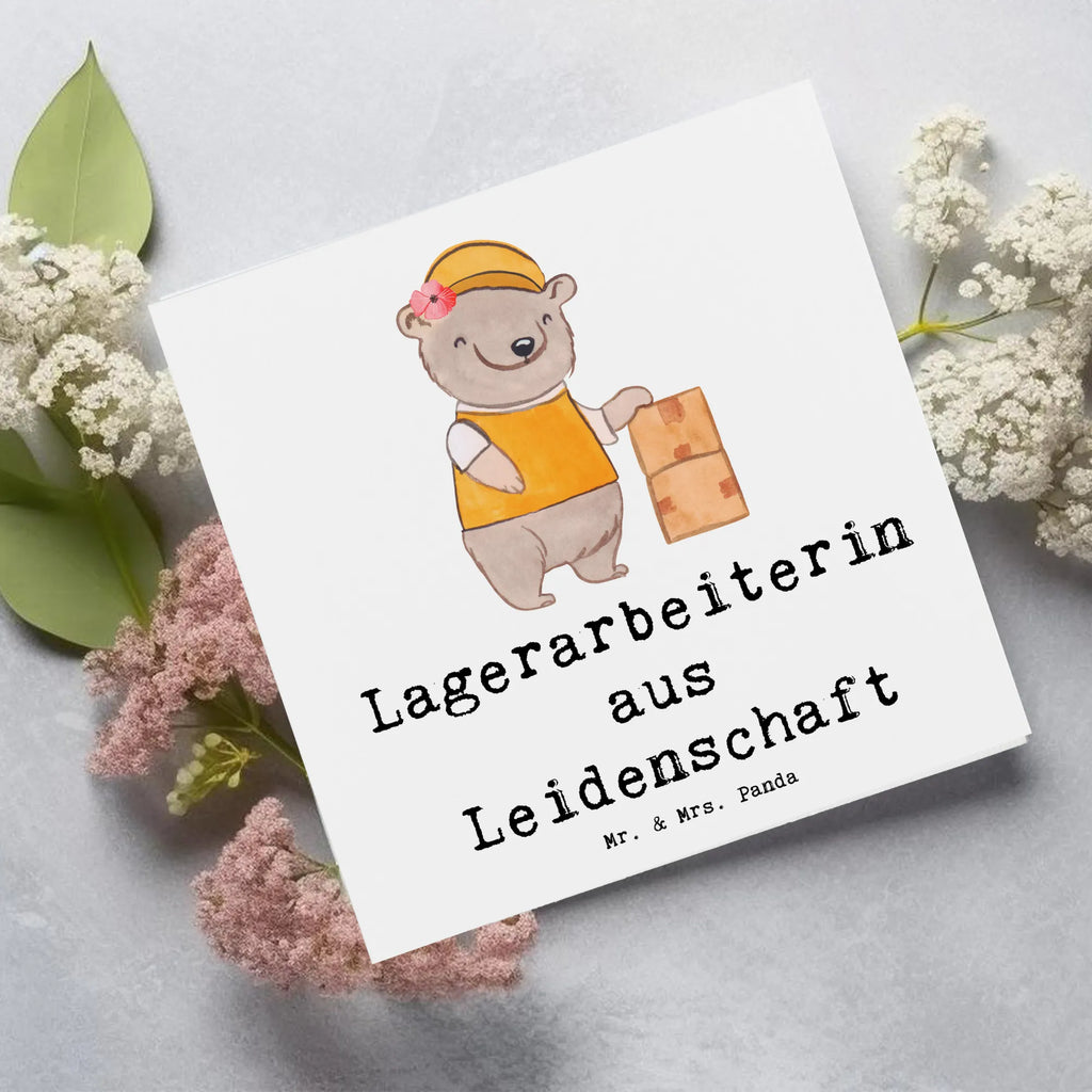 Deluxe Card Warehouse worker passion Karte, Hochwertige Klappkarte, Hochzeitskarte, Hochwertige Grußkarte, Klappkarte, Einladungskarte, Geburtstagskarte, Glückwunschkarte, Grußkarte, Beruf, Ausbildung, Jubiläum, Abschied, Rente, Kollege, Kollegin, Geschenk, Schenken, Arbeitskollege, Mitarbeiter, Firma, Danke, Dankeschön, Fachlageristin, Lagerverwalterin, Lageristin, Lagerarbeiterin