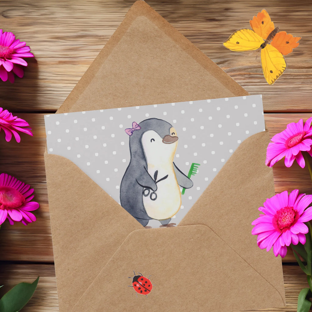 Deluxe Karte Friseurin Leidenschaft Hochwertige Grußkarte, Glückwunschkarte, Geburtstagskarte, Einladungskarte, Klappkarte, Grußkarte, Karte, Hochzeitskarte, Hochwertige Klappkarte, Beruf, Ausbildung, Jubiläum, Abschied, Rente, Kollege, Kollegin, Geschenk, Schenken, Arbeitskollege, Mitarbeiter, Firma, Danke, Dankeschön, Haarstylistin, Friseursalon, Frisörin, Frisörbesuch, Eröffnung Friseur