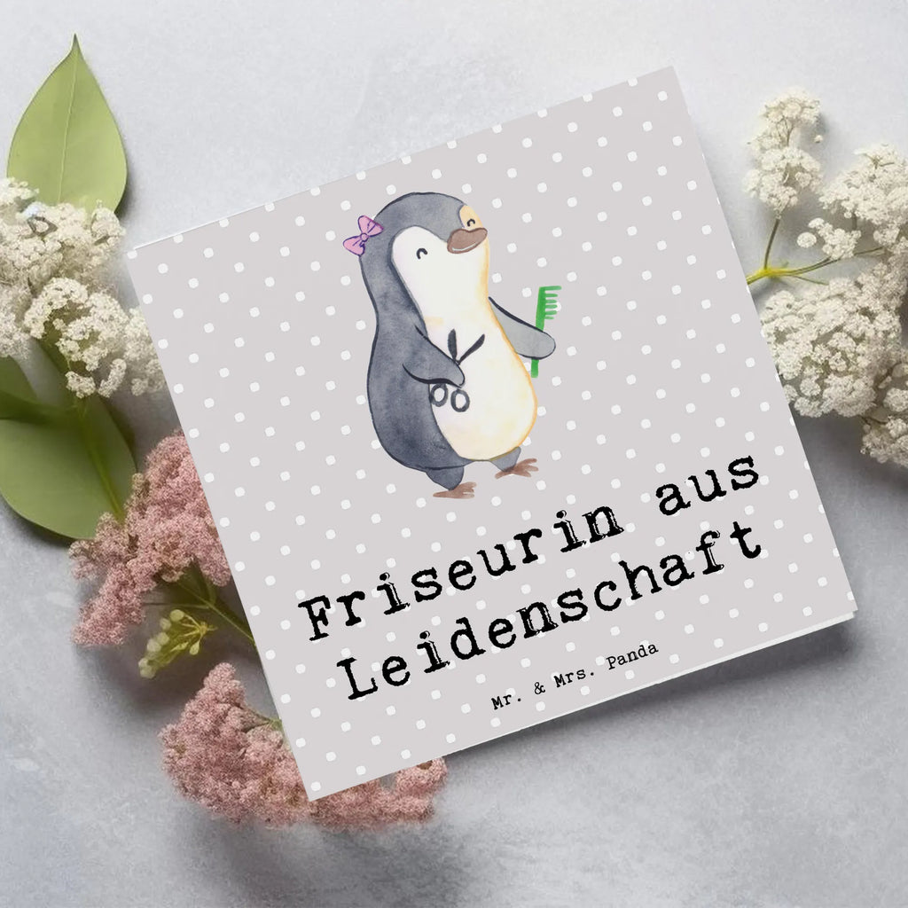 Deluxe Karte Friseurin Leidenschaft Hochwertige Grußkarte, Glückwunschkarte, Geburtstagskarte, Einladungskarte, Klappkarte, Grußkarte, Karte, Hochzeitskarte, Hochwertige Klappkarte, Beruf, Ausbildung, Jubiläum, Abschied, Rente, Kollege, Kollegin, Geschenk, Schenken, Arbeitskollege, Mitarbeiter, Firma, Danke, Dankeschön, Haarstylistin, Friseursalon, Frisörin, Frisörbesuch, Eröffnung Friseur