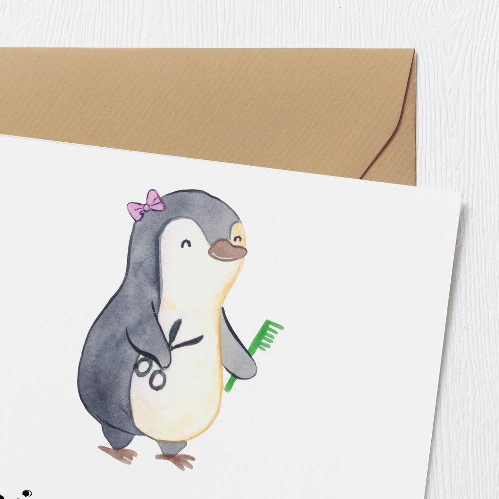 Deluxe Karte Friseurin Leidenschaft Hochwertige Grußkarte, Glückwunschkarte, Geburtstagskarte, Einladungskarte, Klappkarte, Grußkarte, Karte, Hochzeitskarte, Hochwertige Klappkarte, Beruf, Ausbildung, Jubiläum, Abschied, Rente, Kollege, Kollegin, Geschenk, Schenken, Arbeitskollege, Mitarbeiter, Firma, Danke, Dankeschön, Haarstylistin, Friseursalon, Frisörin, Frisörbesuch, Eröffnung Friseur