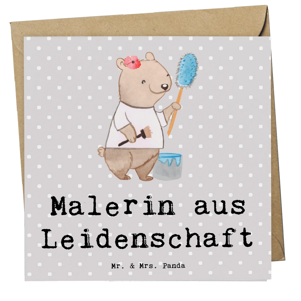 Deluxe Karte Malerin Leidenschaft Karte, Hochwertige Grußkarte, Grußkarte, Hochwertige Klappkarte, Glückwunschkarte, Hochzeitskarte, Geburtstagskarte, Einladungskarte, Klappkarte, Beruf, Ausbildung, Jubiläum, Abschied, Rente, Kollege, Kollegin, Geschenk, Schenken, Arbeitskollege, Mitarbeiter, Firma, Danke, Dankeschön, Maler, Malerbetrieb, Meisterprüfung, Gesellenprüfung, Malermeisterin