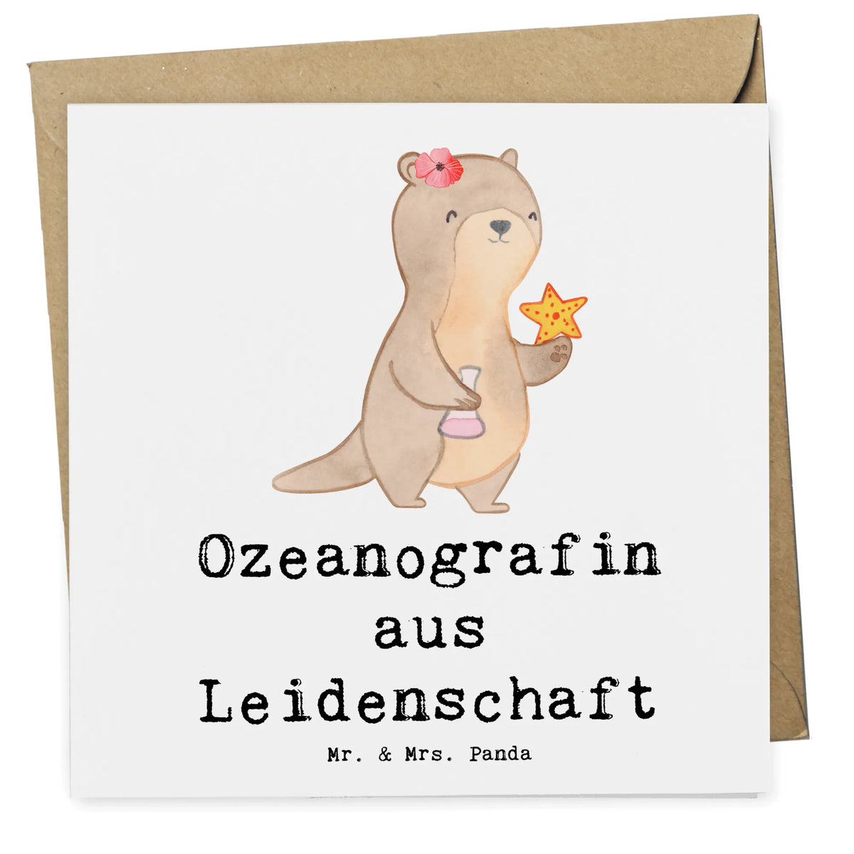 Karta Deluxe Oceanografka pasja Prezent, Dziękuję, Zawód, Wykształcenie, Jubileusz, Pożegnanie, Emerytura, Kolega, Koleżanka, Dawać, Pracownik, Współpracownik, Dziękuję bardzo