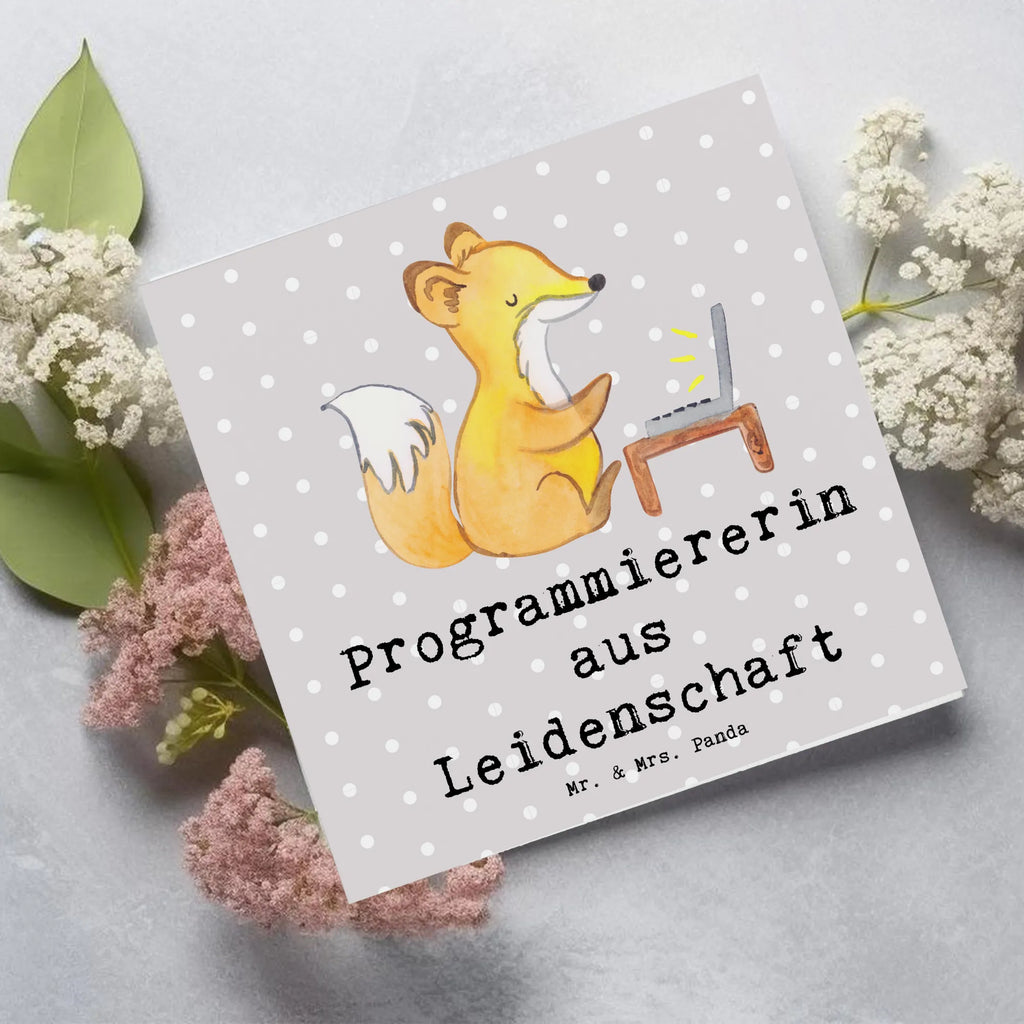 Deluxe Karte Programmiererin Leidenschaft Hochzeitskarte, Geburtstagskarte, Klappkarte, Hochwertige Grußkarte, Glückwunschkarte, Karte, Einladungskarte, Hochwertige Klappkarte, Grußkarte, Beruf, Ausbildung, Jubiläum, Abschied, Rente, Kollege, Kollegin, Geschenk, Schenken, Arbeitskollege, Mitarbeiter, Firma, Danke, Dankeschön, IT-Spezialistin, Computerfreak, Datenverarbeiterin, Programmiererin, Softwarentwicklerin, Computerfachfrau, Nerd, Softwareingenieurin