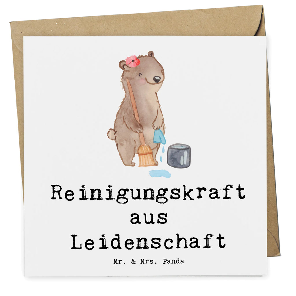 Deluxe Karte Reinigungskraft Leidenschaft Karte, Glückwunschkarte, Hochwertige Klappkarte, Einladungskarte, Hochzeitskarte, Hochwertige Grußkarte, Klappkarte, Geburtstagskarte, Grußkarte, Beruf, Ausbildung, Jubiläum, Abschied, Rente, Kollege, Kollegin, Geschenk, Schenken, Arbeitskollege, Mitarbeiter, Firma, Danke, Dankeschön