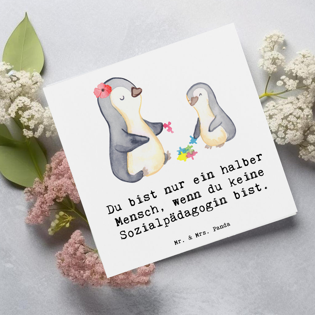 Deluxe Karte Sozialpädagogin Herz Klappkarte, Glückwunschkarte, Karte, Grußkarte, Geburtstagskarte, Hochzeitskarte, Hochwertige Klappkarte, Hochwertige Grußkarte, Einladungskarte, Beruf, Ausbildung, Jubiläum, Abschied, Rente, Kollege, Kollegin, Geschenk, Schenken, Arbeitskollege, Mitarbeiter, Firma, Danke, Dankeschön