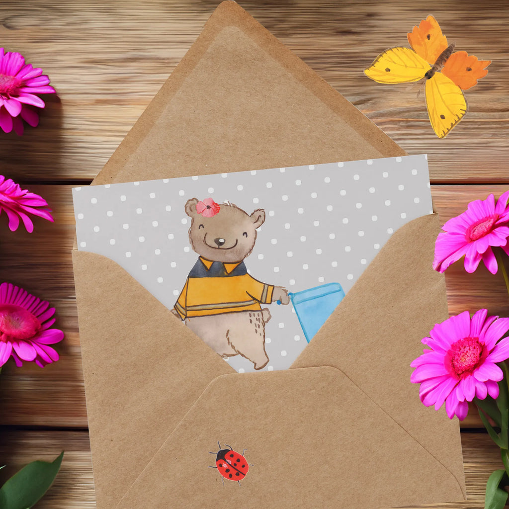 Deluxe Card female garbage collector passion Karte, Grußkarte, Hochwertige Grußkarte, Geburtstagskarte, Glückwunschkarte, Hochzeitskarte, Einladungskarte, Hochwertige Klappkarte, Klappkarte, Beruf, Ausbildung, Jubiläum, Abschied, Rente, Kollege, Kollegin, Geschenk, Schenken, Arbeitskollege, Mitarbeiter, Firma, Danke, Dankeschön, Müllwerkerin, Kehrichtfrau, Müllentsorgerin, Müllfrau, Müllfahreriin, Fachkraft Kreislauf- und Abfallwirtschaft