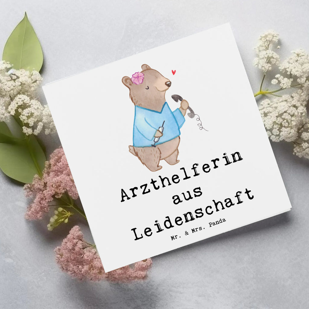 Deluxe Karte Arzthelferin Leidenschaft Karte, Hochwertige Klappkarte, Einladungskarte, Klappkarte, Glückwunschkarte, Hochwertige Grußkarte, Geburtstagskarte, Hochzeitskarte, Grußkarte, Beruf, Ausbildung, Jubiläum, Abschied, Rente, Kollege, Kollegin, Geschenk, Schenken, Arbeitskollege, Mitarbeiter, Firma, Danke, Dankeschön, Medizinische Fachangestellte, Arzthelferin
