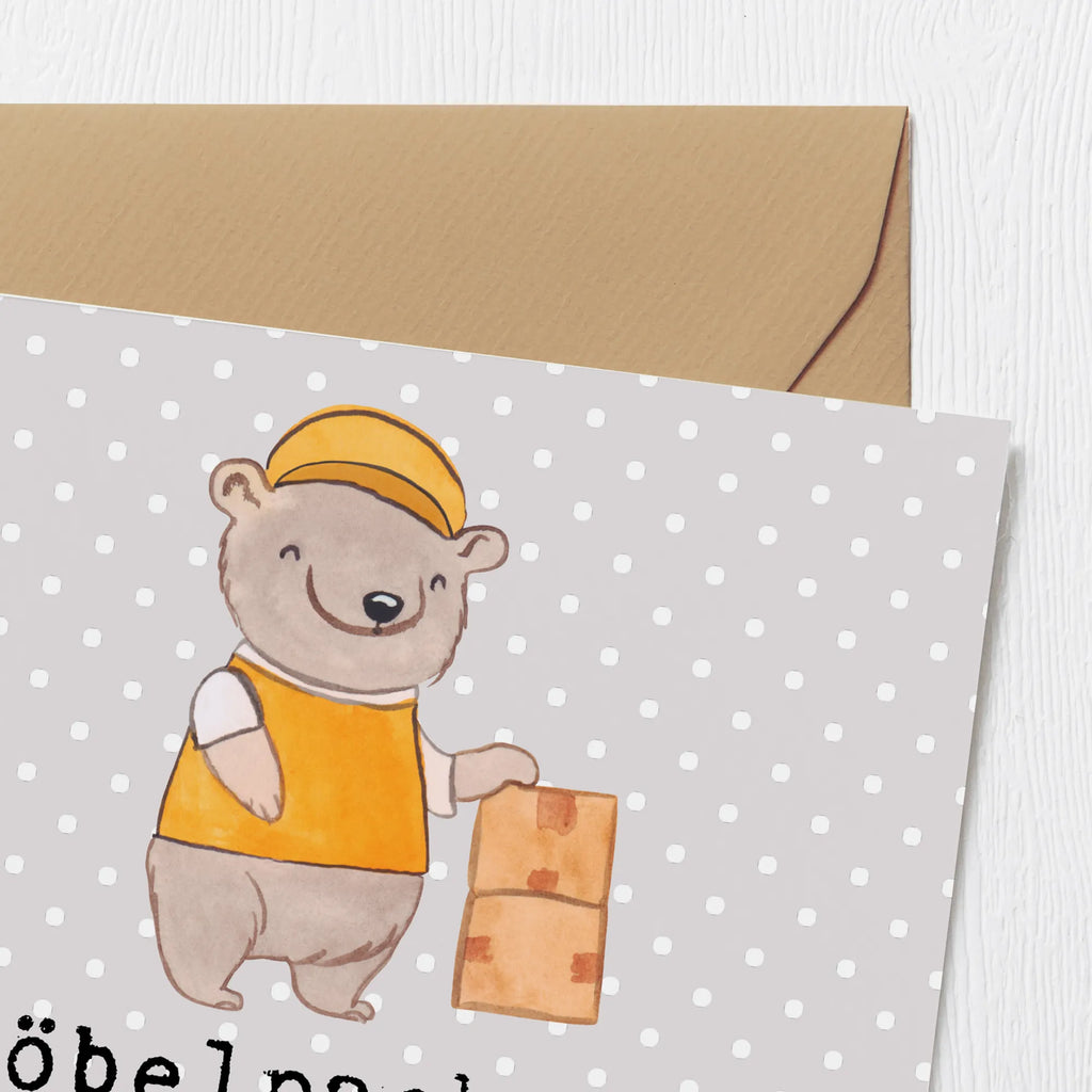 Deluxe Card Furniture Packer Passion Grußkarte, Hochwertige Grußkarte, Einladungskarte, Hochzeitskarte, Karte, Hochwertige Klappkarte, Glückwunschkarte, Geburtstagskarte, Klappkarte, Beruf, Ausbildung, Jubiläum, Abschied, Rente, Kollege, Kollegin, Geschenk, Schenken, Arbeitskollege, Mitarbeiter, Firma, Danke, Dankeschön, Umzugsservice, Umzugshelferin, Umzugsfirma, Möbelpackerin