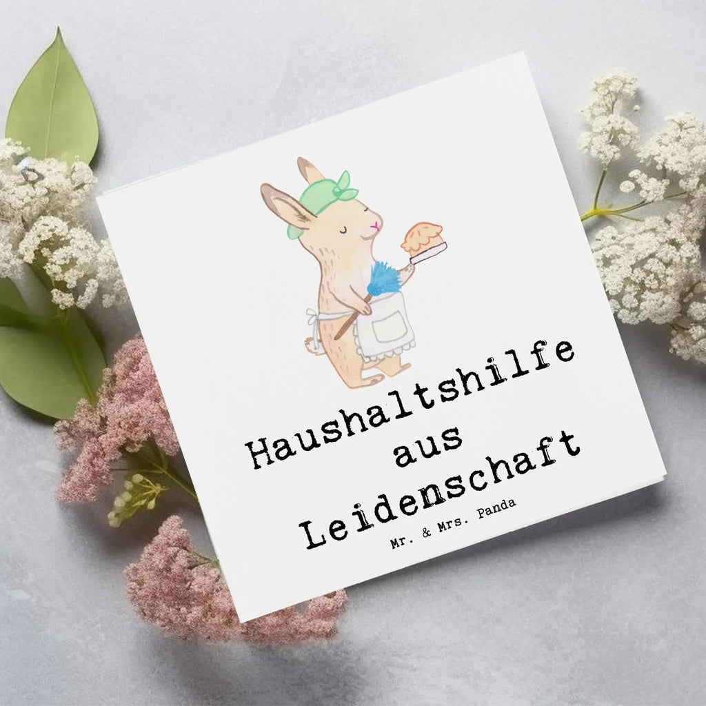 Deluxe Karte Haushaltshilfe Leidenschaft Karte, Hochwertige Klappkarte, Grußkarte, Geburtstagskarte, Hochwertige Grußkarte, Klappkarte, Glückwunschkarte, Einladungskarte, Hochzeitskarte, Beruf, Ausbildung, Jubiläum, Abschied, Rente, Kollege, Kollegin, Geschenk, Schenken, Arbeitskollege, Mitarbeiter, Firma, Danke, Dankeschön, Reinigungskraft, Haushaltshilfe, Putzfrau