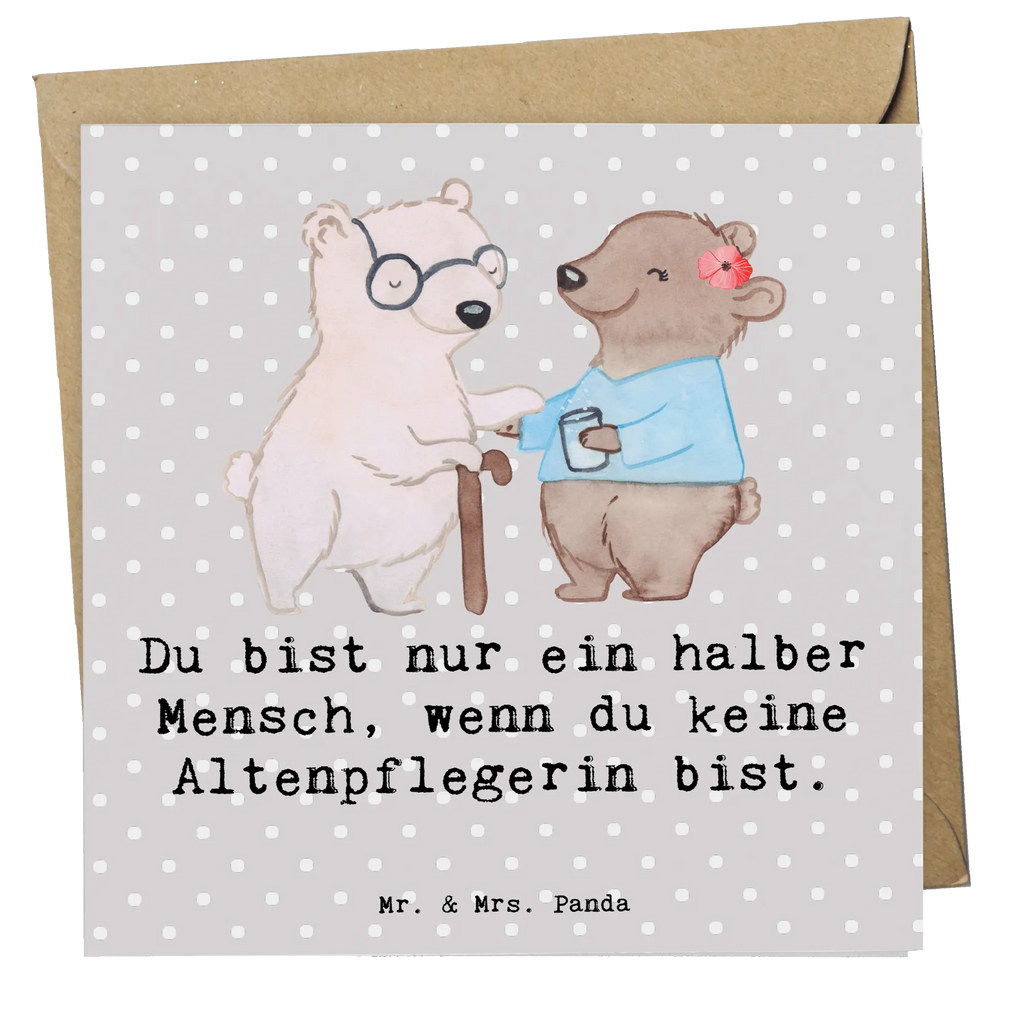 Deluxe Karte Altenpflegerin Herz Glückwunschkarte, Hochzeitskarte, Einladungskarte, Hochwertige Grußkarte, Klappkarte, Hochwertige Klappkarte, Karte, Grußkarte, Geburtstagskarte, Beruf, Ausbildung, Jubiläum, Abschied, Rente, Kollege, Kollegin, Geschenk, Schenken, Arbeitskollege, Mitarbeiter, Firma, Danke, Dankeschön, Altenpflegerin, Pflegerin, Altenheim Eröffnung