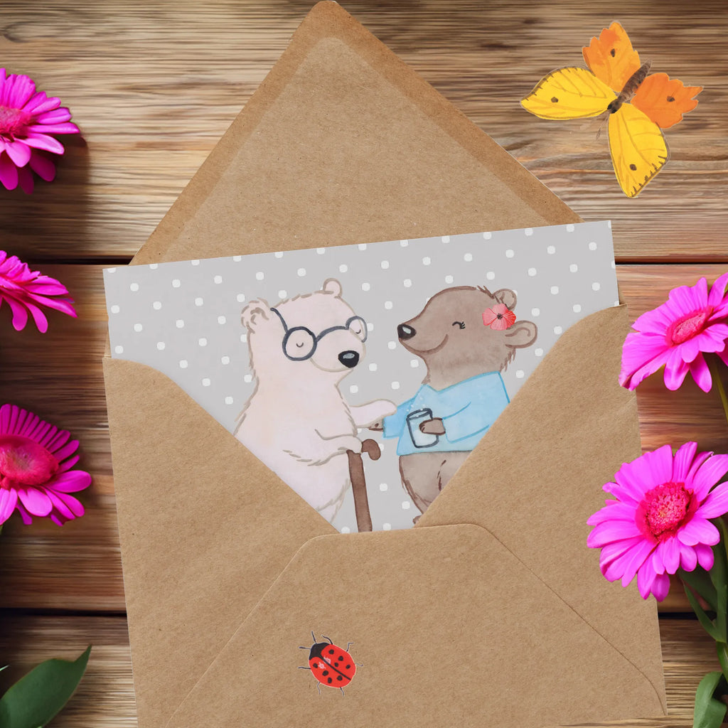 Deluxe Karte Altenpflegerin Herz Glückwunschkarte, Hochzeitskarte, Einladungskarte, Hochwertige Grußkarte, Klappkarte, Hochwertige Klappkarte, Karte, Grußkarte, Geburtstagskarte, Beruf, Ausbildung, Jubiläum, Abschied, Rente, Kollege, Kollegin, Geschenk, Schenken, Arbeitskollege, Mitarbeiter, Firma, Danke, Dankeschön, Altenpflegerin, Pflegerin, Altenheim Eröffnung