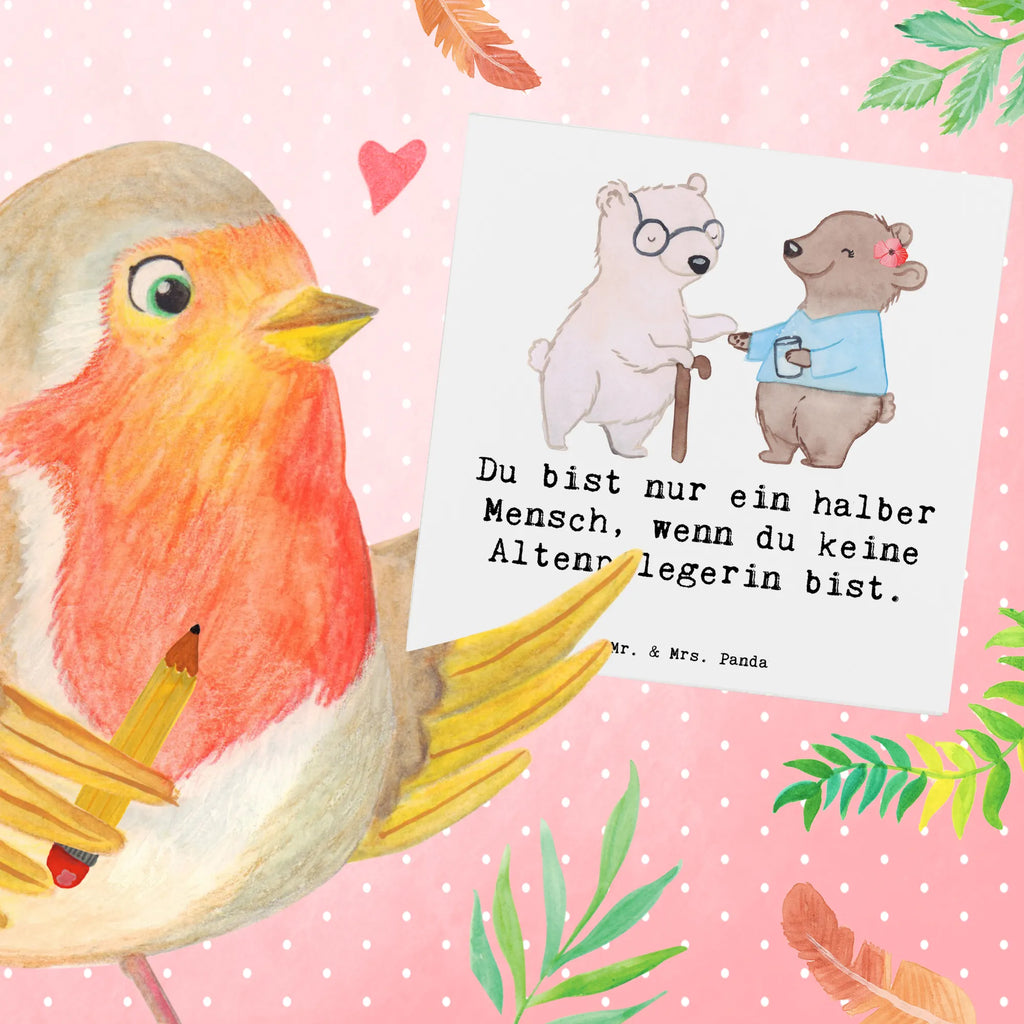 Deluxe Karte Altenpflegerin Herz Glückwunschkarte, Hochzeitskarte, Einladungskarte, Hochwertige Grußkarte, Klappkarte, Hochwertige Klappkarte, Karte, Grußkarte, Geburtstagskarte, Beruf, Ausbildung, Jubiläum, Abschied, Rente, Kollege, Kollegin, Geschenk, Schenken, Arbeitskollege, Mitarbeiter, Firma, Danke, Dankeschön, Altenpflegerin, Pflegerin, Altenheim Eröffnung