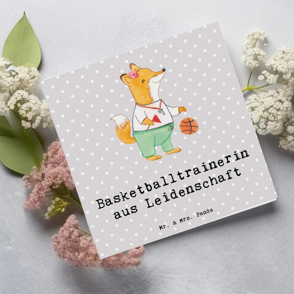 Deluxe Card basketball coach Passion Klappkarte, Grußkarte, Hochwertige Klappkarte, Einladungskarte, Hochzeitskarte, Geburtstagskarte, Hochwertige Grußkarte, Glückwunschkarte, Karte, Beruf, Ausbildung, Jubiläum, Abschied, Rente, Kollege, Kollegin, Geschenk, Schenken, Arbeitskollege, Mitarbeiter, Firma, Danke, Dankeschön, Basketball, Verein, Ballsport, Basketballerin, Sport, Basketballtrainerin, Basketballcoach