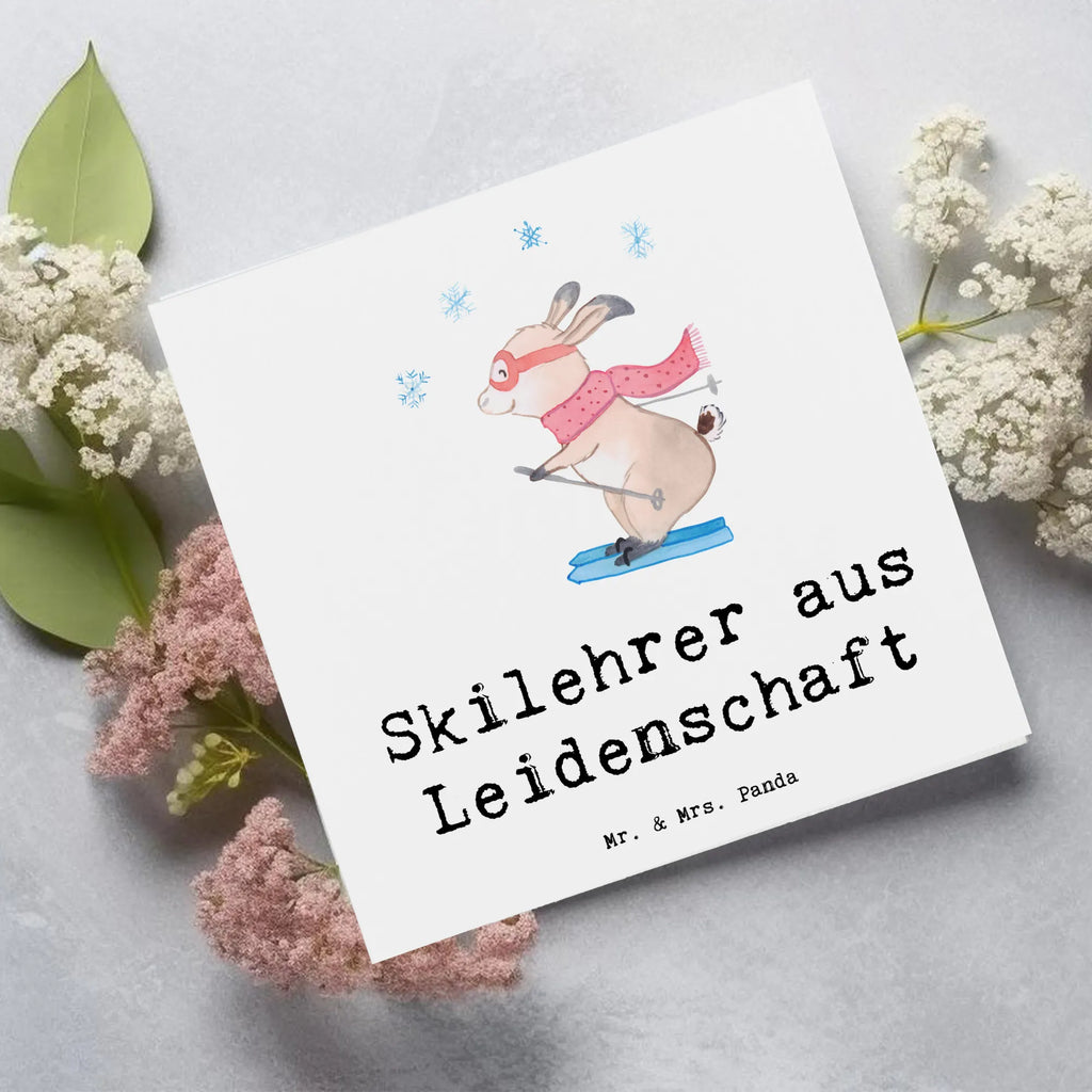 Deluxe Card ski instructor Passion Einladungskarte, Geburtstagskarte, Grußkarte, Hochwertige Grußkarte, Klappkarte, Karte, Hochzeitskarte, Hochwertige Klappkarte, Glückwunschkarte, Beruf, Ausbildung, Jubiläum, Abschied, Rente, Kollege, Kollegin, Geschenk, Schenken, Arbeitskollege, Mitarbeiter, Firma, Danke, Dankeschön