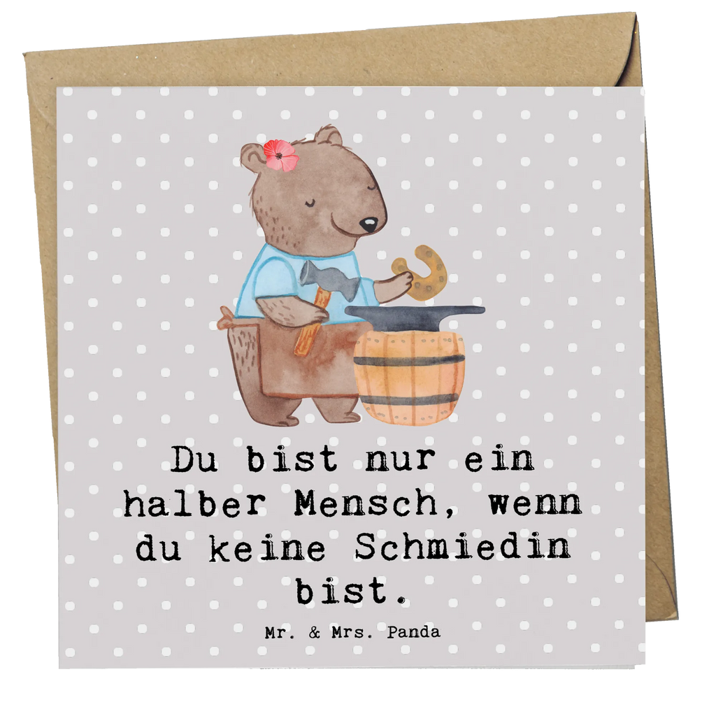 Deluxe Karte Schmiedin Herz Glückwunschkarte, Grußkarte, Hochzeitskarte, Karte, Klappkarte, Hochwertige Grußkarte, Einladungskarte, Geburtstagskarte, Hochwertige Klappkarte, Beruf, Ausbildung, Jubiläum, Abschied, Rente, Kollege, Kollegin, Geschenk, Schenken, Arbeitskollege, Mitarbeiter, Firma, Danke, Dankeschön