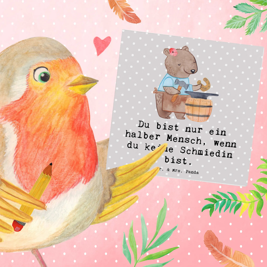 Deluxe Karte Schmiedin Herz Glückwunschkarte, Grußkarte, Hochzeitskarte, Karte, Klappkarte, Hochwertige Grußkarte, Einladungskarte, Geburtstagskarte, Hochwertige Klappkarte, Beruf, Ausbildung, Jubiläum, Abschied, Rente, Kollege, Kollegin, Geschenk, Schenken, Arbeitskollege, Mitarbeiter, Firma, Danke, Dankeschön