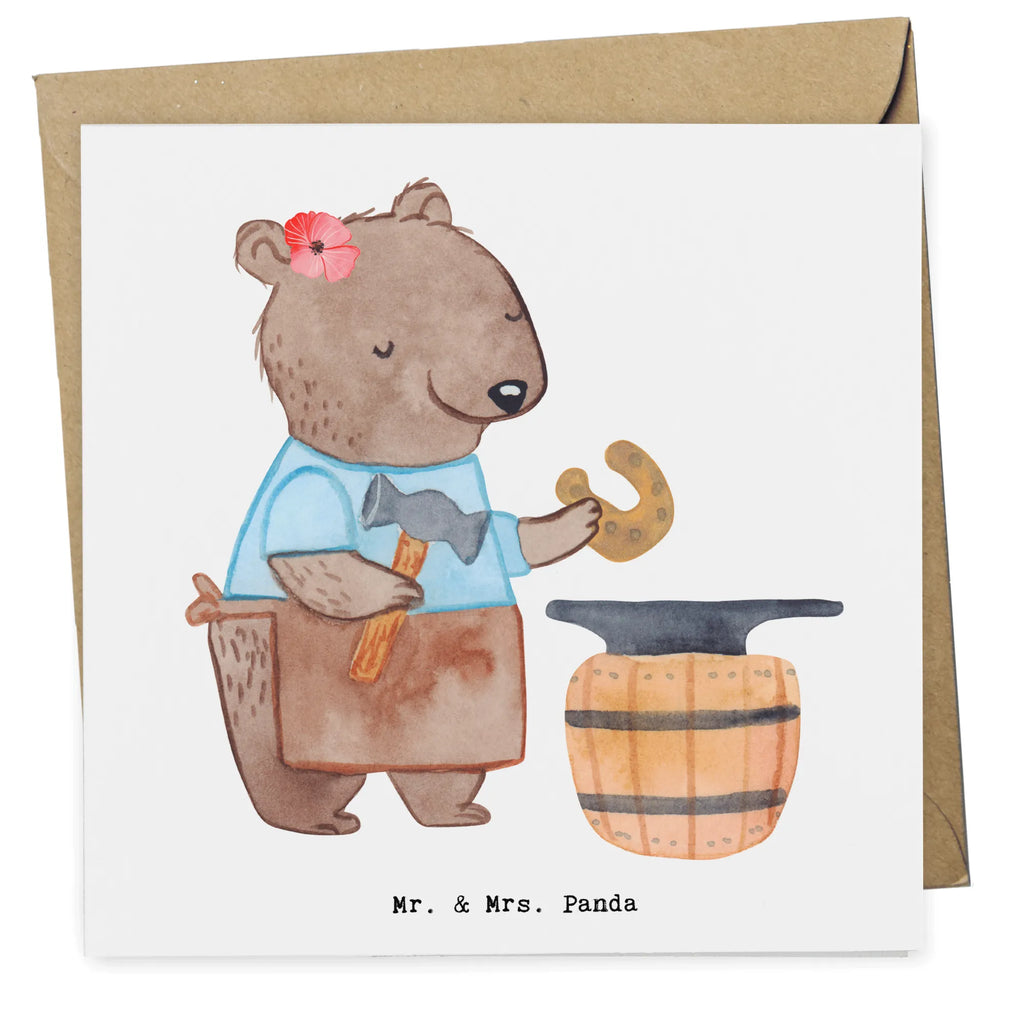 Deluxe Karte Schmiedin Herz Glückwunschkarte, Grußkarte, Hochzeitskarte, Karte, Klappkarte, Hochwertige Grußkarte, Einladungskarte, Geburtstagskarte, Hochwertige Klappkarte, Beruf, Ausbildung, Jubiläum, Abschied, Rente, Kollege, Kollegin, Geschenk, Schenken, Arbeitskollege, Mitarbeiter, Firma, Danke, Dankeschön