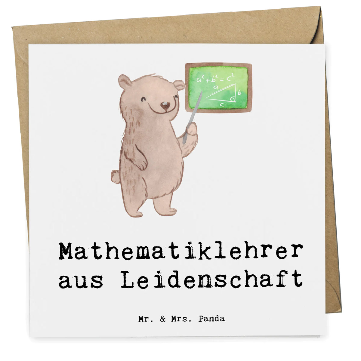 Deluxe Card Mathematics Teacher Passion gift, sayings, gift idea, best, farewell gift, passing exam, anniversary, retirement, promotion, job start, profession