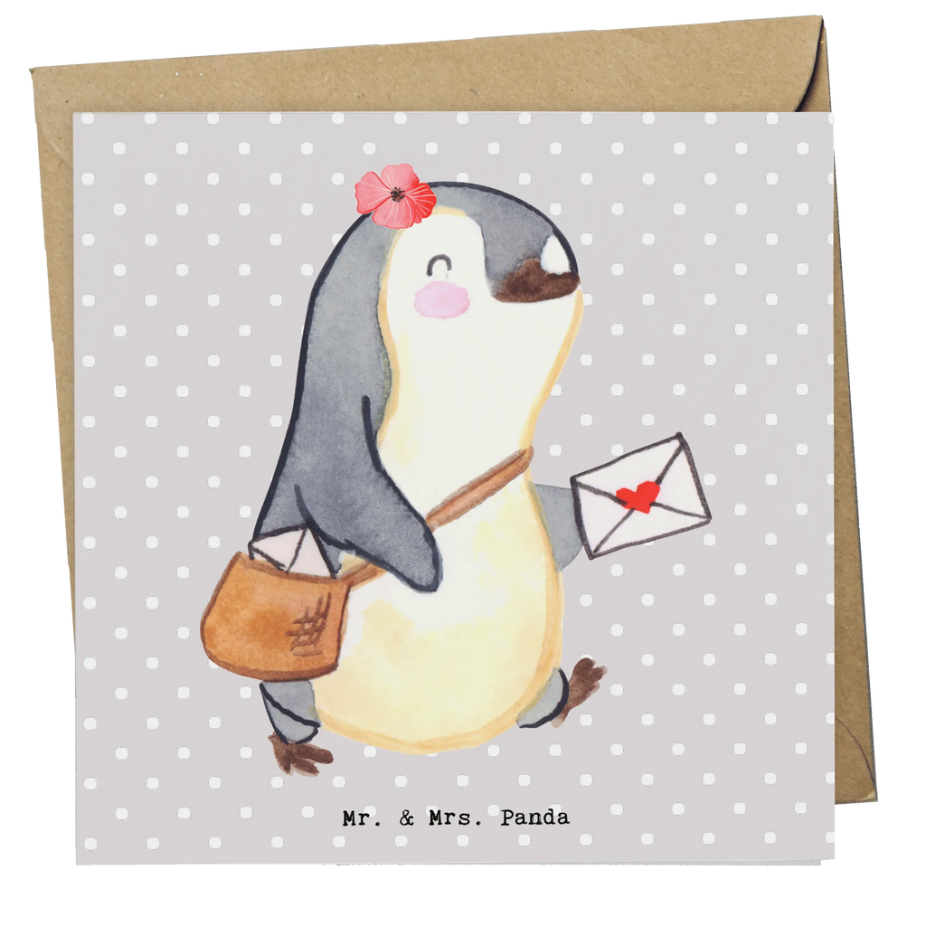 Deluxe Karte Postbotin Herz Einladungskarte, Karte, Klappkarte, Hochwertige Grußkarte, Geburtstagskarte, Glückwunschkarte, Grußkarte, Hochzeitskarte, Hochwertige Klappkarte, Beruf, Ausbildung, Jubiläum, Abschied, Rente, Kollege, Kollegin, Geschenk, Schenken, Arbeitskollege, Mitarbeiter, Firma, Danke, Dankeschön, Postbotin, Briefzustellerin, Briefträgerin, Postlerin