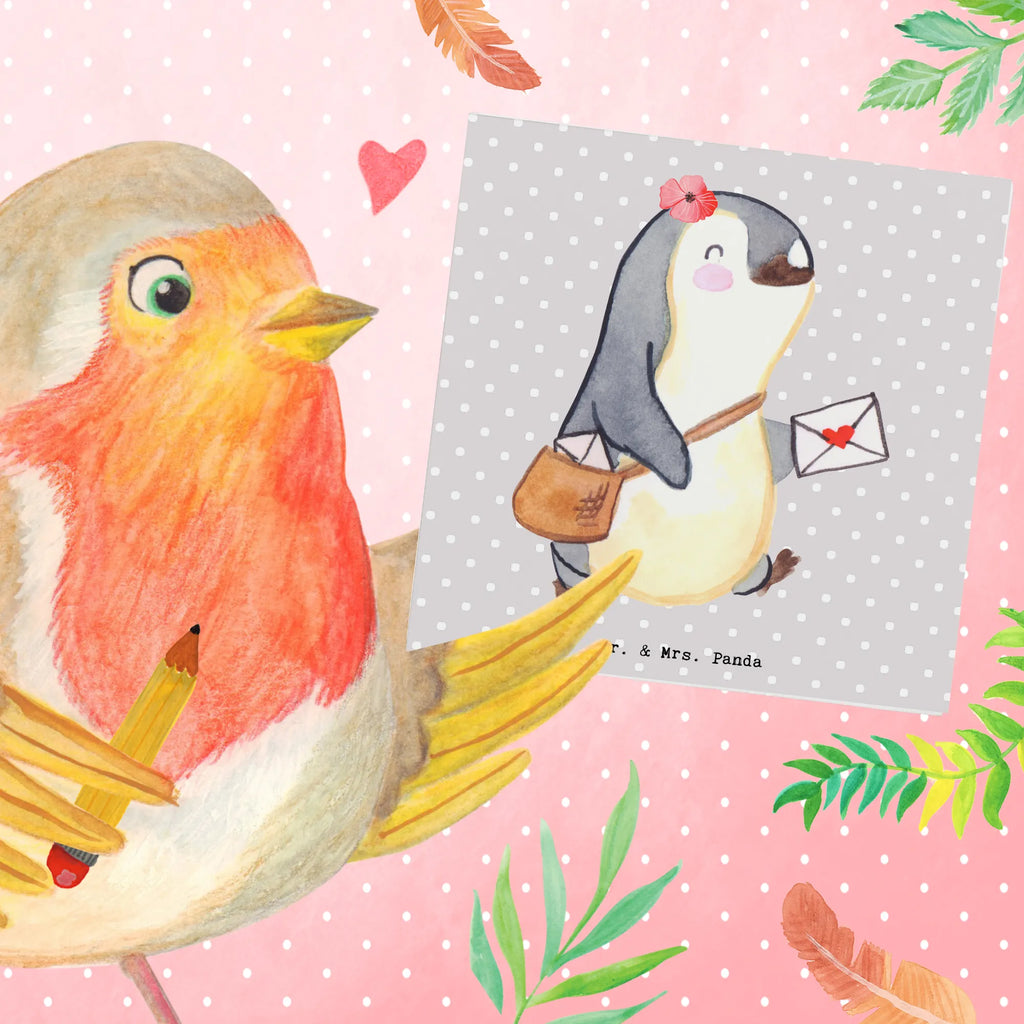 Deluxe Karte Postbotin Herz Einladungskarte, Karte, Klappkarte, Hochwertige Grußkarte, Geburtstagskarte, Glückwunschkarte, Grußkarte, Hochzeitskarte, Hochwertige Klappkarte, Beruf, Ausbildung, Jubiläum, Abschied, Rente, Kollege, Kollegin, Geschenk, Schenken, Arbeitskollege, Mitarbeiter, Firma, Danke, Dankeschön, Postbotin, Briefzustellerin, Briefträgerin, Postlerin