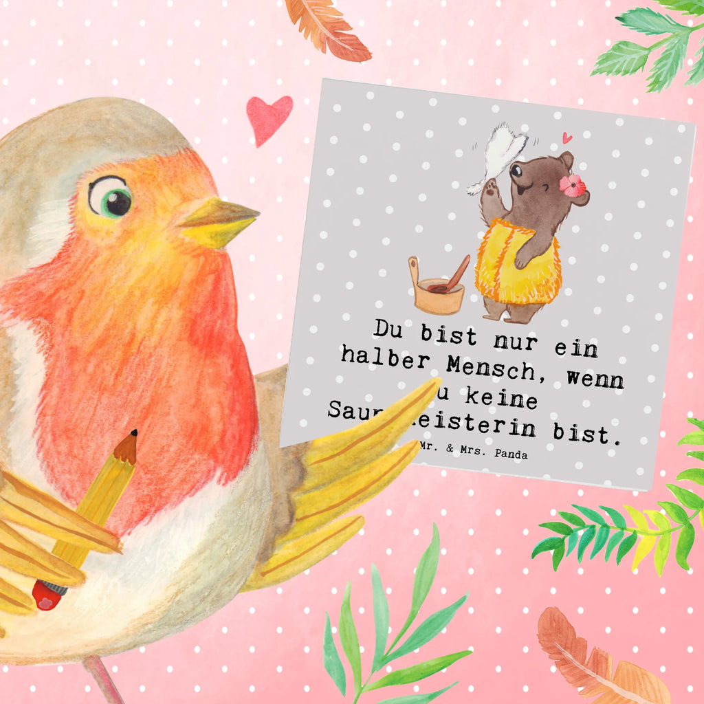 Deluxe Karte Saunameisterin Herz Hochwertige Klappkarte, Einladungskarte, Klappkarte, Karte, Grußkarte, Geburtstagskarte, Hochzeitskarte, Glückwunschkarte, Hochwertige Grußkarte, Beruf, Ausbildung, Jubiläum, Abschied, Rente, Kollege, Kollegin, Geschenk, Schenken, Arbeitskollege, Mitarbeiter, Firma, Danke, Dankeschön