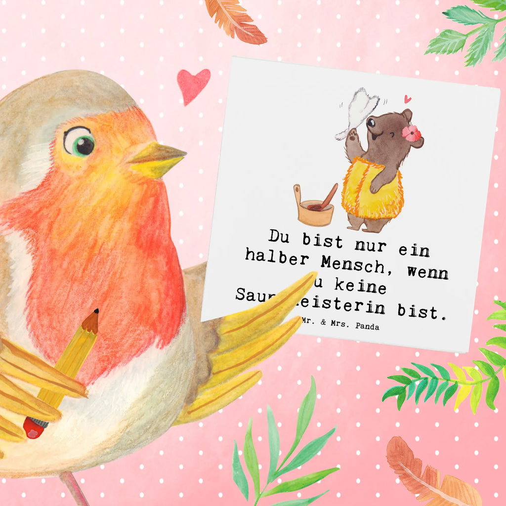 Deluxe Karte Saunameisterin Herz Hochwertige Klappkarte, Einladungskarte, Klappkarte, Karte, Grußkarte, Geburtstagskarte, Hochzeitskarte, Glückwunschkarte, Hochwertige Grußkarte, Beruf, Ausbildung, Jubiläum, Abschied, Rente, Kollege, Kollegin, Geschenk, Schenken, Arbeitskollege, Mitarbeiter, Firma, Danke, Dankeschön