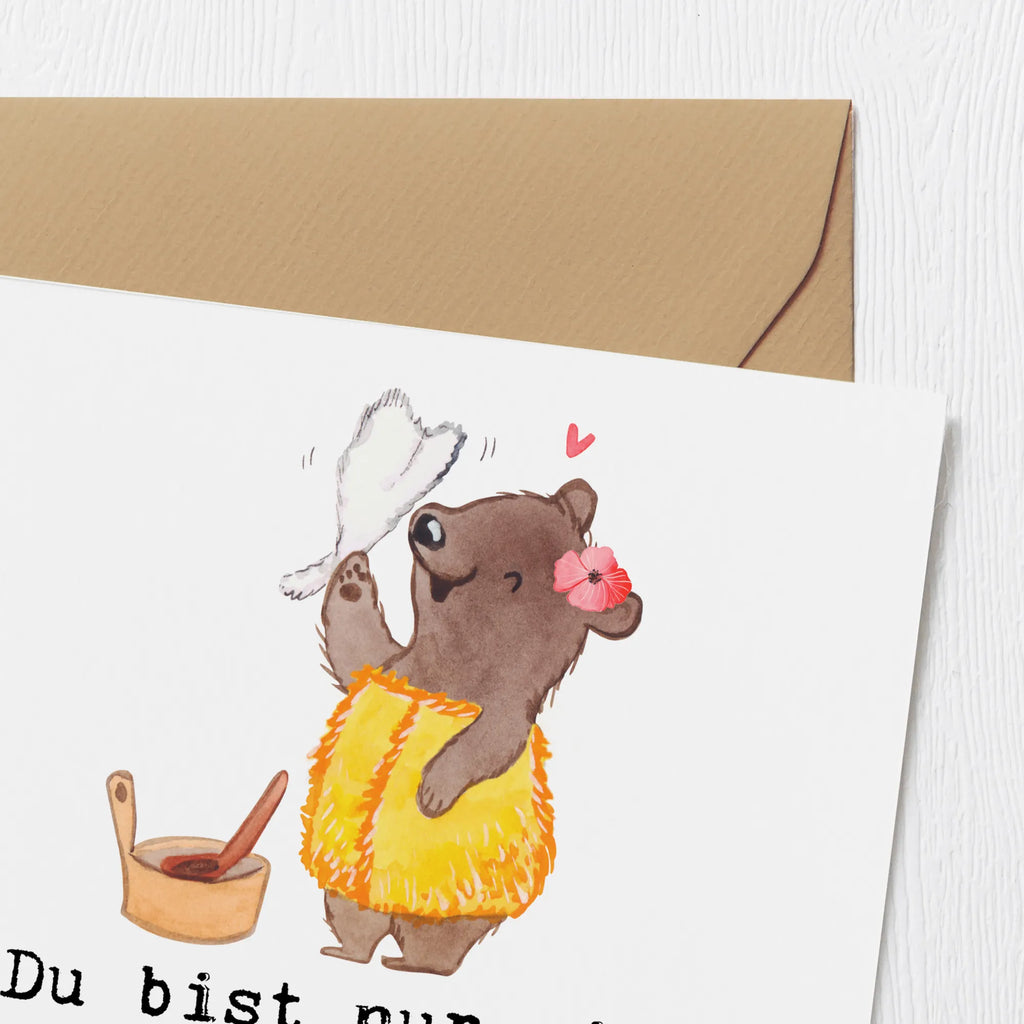 Deluxe Karte Saunameisterin Herz Hochwertige Klappkarte, Einladungskarte, Klappkarte, Karte, Grußkarte, Geburtstagskarte, Hochzeitskarte, Glückwunschkarte, Hochwertige Grußkarte, Beruf, Ausbildung, Jubiläum, Abschied, Rente, Kollege, Kollegin, Geschenk, Schenken, Arbeitskollege, Mitarbeiter, Firma, Danke, Dankeschön