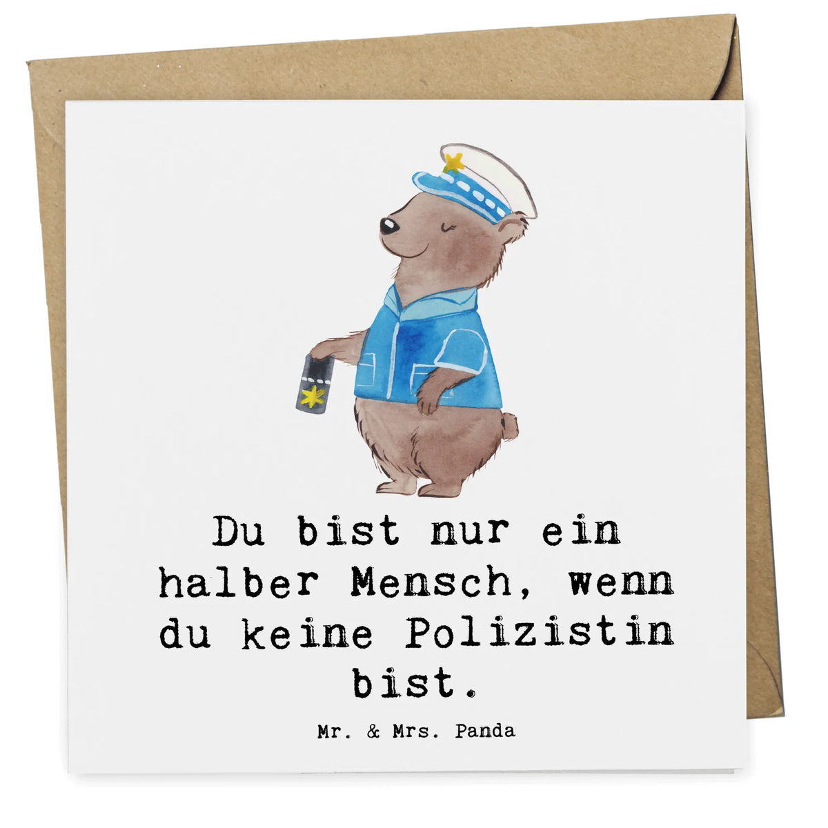 Deluxe Card Policewoman heart anniversary, retirement, promotion, job start, profession, gift idea, best, sayings, farewell gift, gift, passing exam