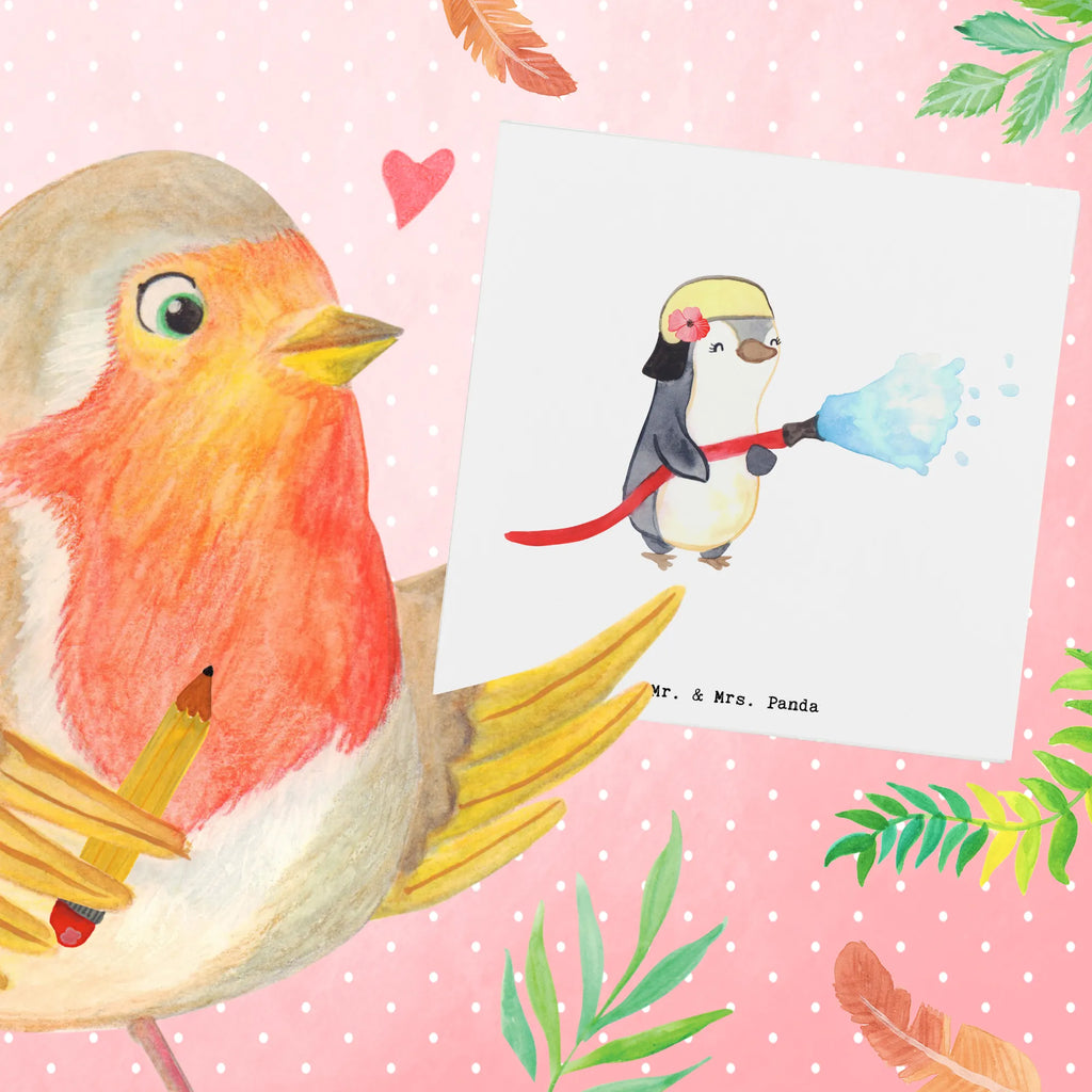 Deluxe Karte Feuerwehrfrau Herz Glückwunschkarte, Grußkarte, Geburtstagskarte, Hochwertige Grußkarte, Hochwertige Klappkarte, Hochzeitskarte, Einladungskarte, Klappkarte, Karte, Beruf, Ausbildung, Jubiläum, Abschied, Rente, Kollege, Kollegin, Geschenk, Schenken, Arbeitskollege, Mitarbeiter, Firma, Danke, Dankeschön, freiwillige Feuerwehr, Feuerwehr, Brandschutz, Feuerwehrhauptfrau, Feuerwehrfrau