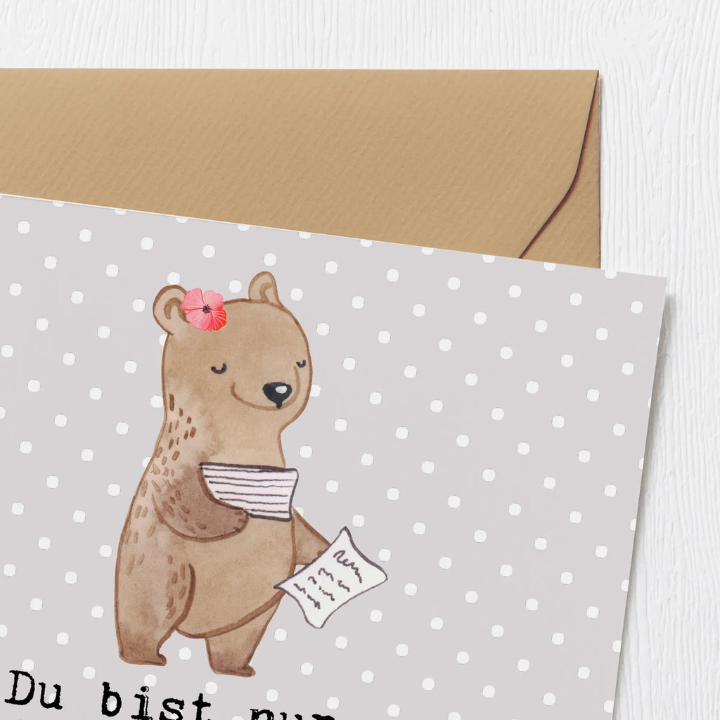 Deluxe Card Bookkeeper Heart Hochzeitskarte, Karte, Grußkarte, Klappkarte, Einladungskarte, Glückwunschkarte, Geburtstagskarte, Hochwertige Klappkarte, Hochwertige Grußkarte, Beruf, Ausbildung, Jubiläum, Abschied, Rente, Kollege, Kollegin, Geschenk, Schenken, Arbeitskollege, Mitarbeiter, Firma, Danke, Dankeschön, in Bürojob, Backoffice Mitarbeiterin, Buchhalter, Angestellte