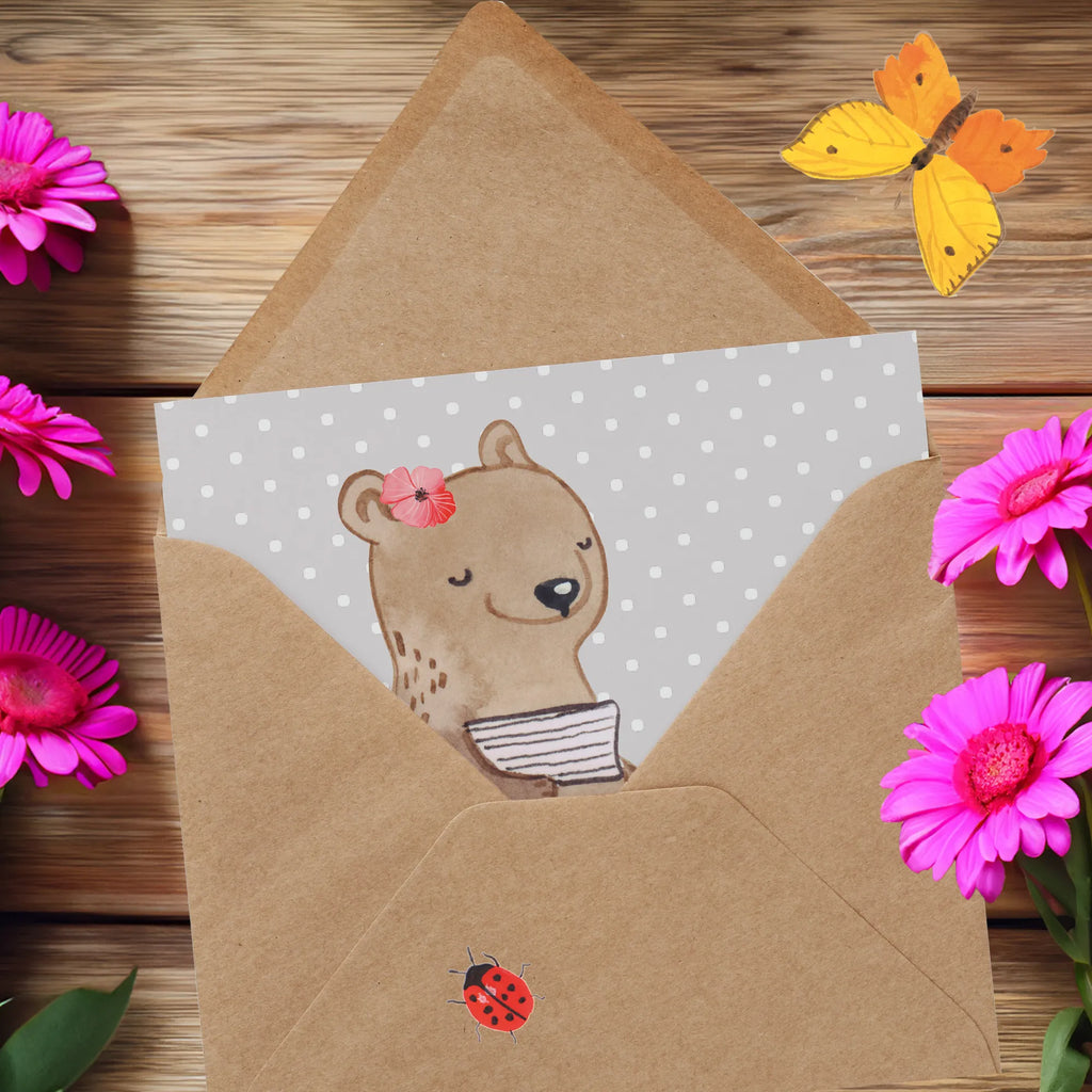 Deluxe Card Bookkeeper Heart Hochzeitskarte, Karte, Grußkarte, Klappkarte, Einladungskarte, Glückwunschkarte, Geburtstagskarte, Hochwertige Klappkarte, Hochwertige Grußkarte, Beruf, Ausbildung, Jubiläum, Abschied, Rente, Kollege, Kollegin, Geschenk, Schenken, Arbeitskollege, Mitarbeiter, Firma, Danke, Dankeschön, in Bürojob, Backoffice Mitarbeiterin, Buchhalter, Angestellte