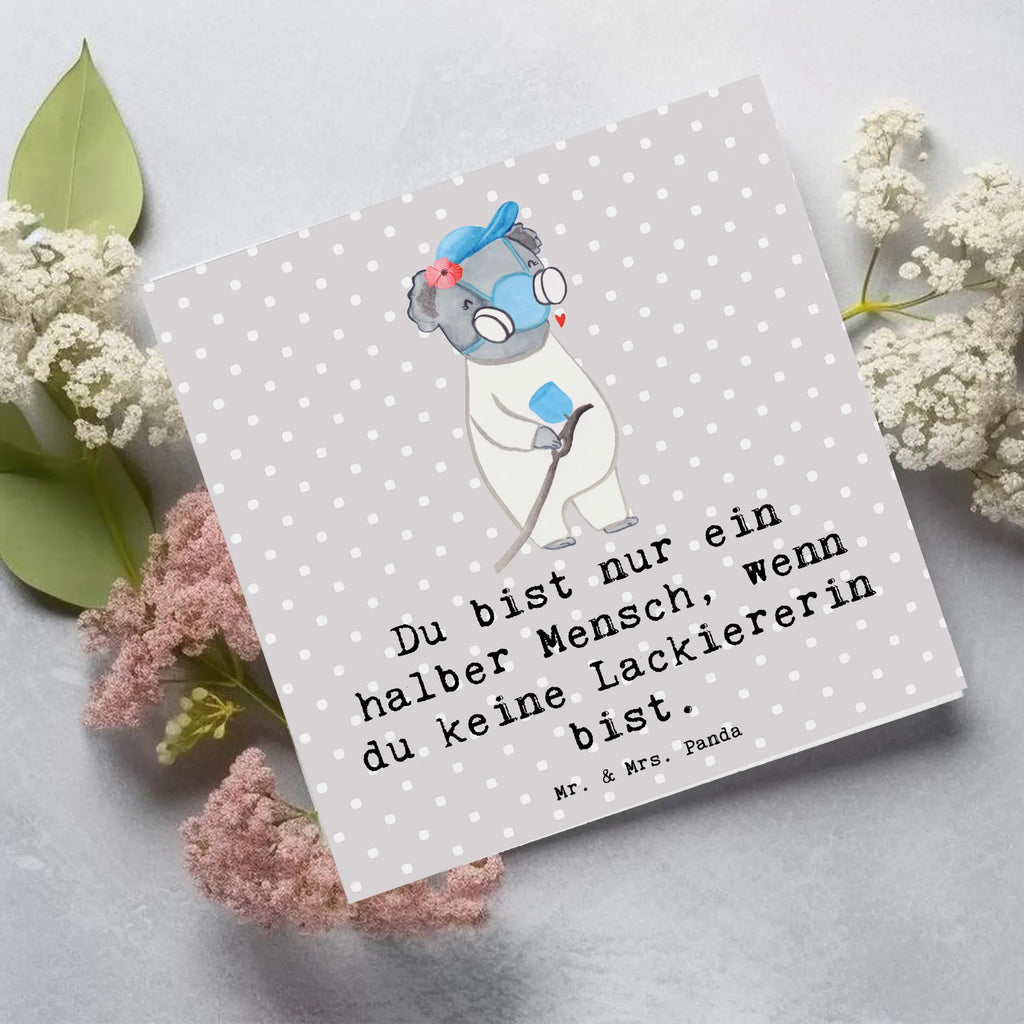 Deluxe Karte Lackiererin Herz Geburtstagskarte, Hochzeitskarte, Karte, Grußkarte, Klappkarte, Glückwunschkarte, Hochwertige Grußkarte, Einladungskarte, Hochwertige Klappkarte, Beruf, Ausbildung, Jubiläum, Abschied, Rente, Kollege, Kollegin, Geschenk, Schenken, Arbeitskollege, Mitarbeiter, Firma, Danke, Dankeschön, Gesellenprüfung, Lackierermeisterin, Lackiererin, Werkstatt Lackiererin