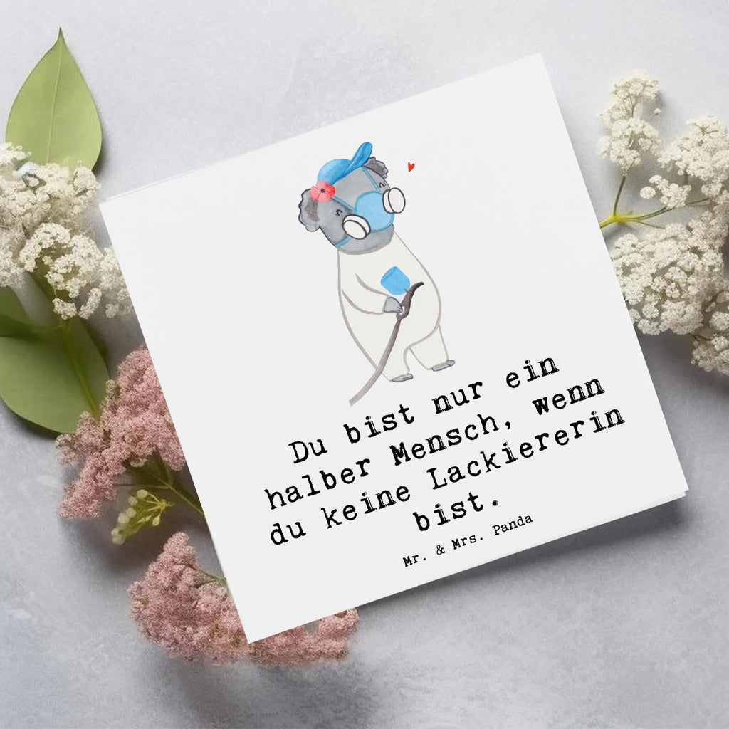 Deluxe Karte Lackiererin Herz Geburtstagskarte, Hochzeitskarte, Karte, Grußkarte, Klappkarte, Glückwunschkarte, Hochwertige Grußkarte, Einladungskarte, Hochwertige Klappkarte, Beruf, Ausbildung, Jubiläum, Abschied, Rente, Kollege, Kollegin, Geschenk, Schenken, Arbeitskollege, Mitarbeiter, Firma, Danke, Dankeschön, Gesellenprüfung, Lackierermeisterin, Lackiererin, Werkstatt Lackiererin