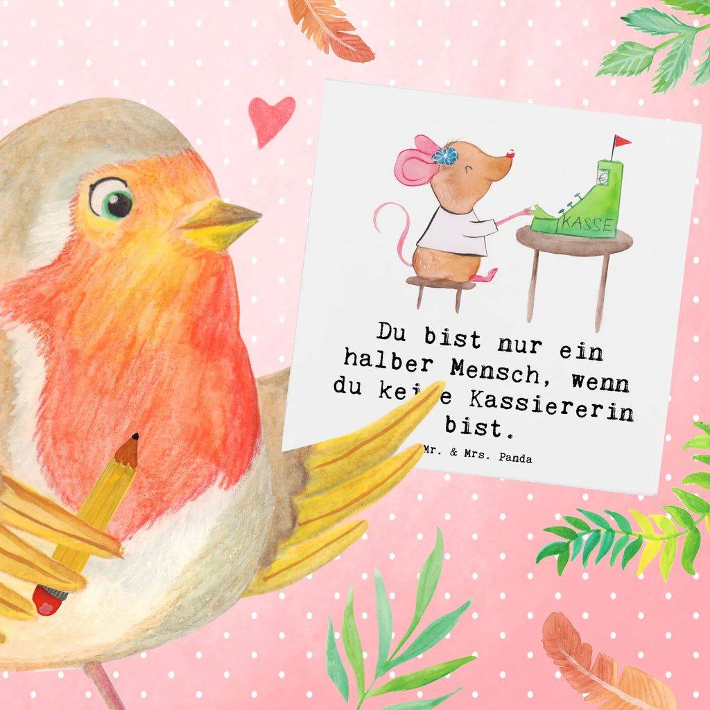 Deluxe Karte Kassiererin Herz Hochwertige Grußkarte, Hochwertige Klappkarte, Karte, Grußkarte, Geburtstagskarte, Glückwunschkarte, Hochzeitskarte, Klappkarte, Einladungskarte, Beruf, Ausbildung, Jubiläum, Abschied, Rente, Kollege, Kollegin, Geschenk, Schenken, Arbeitskollege, Mitarbeiter, Firma, Danke, Dankeschön, Mitarbeiterin Kasse, Kassiererin, Kassenwartin