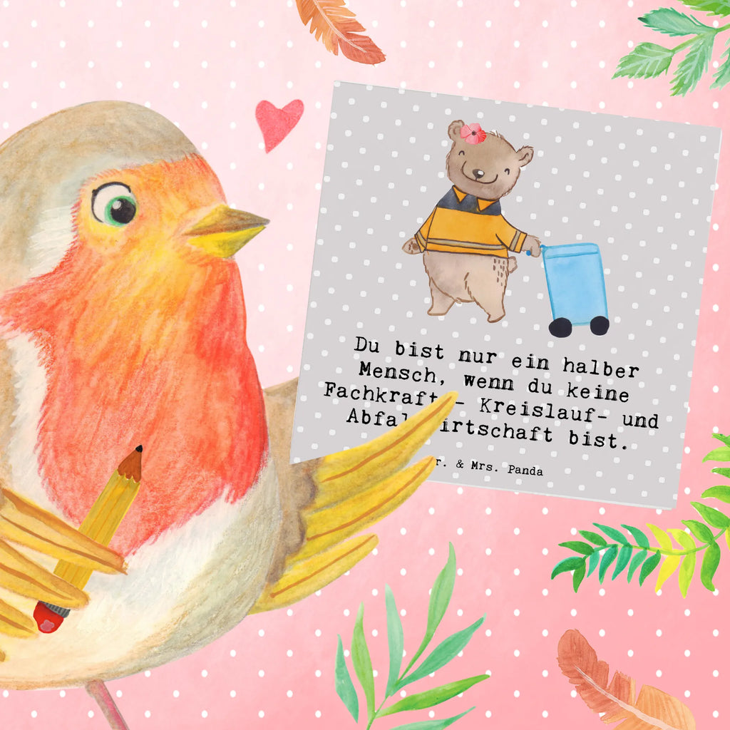 Deluxe Karte Fachkraft - Kreislauf- und Abfallwirtschaft Herz Hochzeitskarte, Hochwertige Grußkarte, Karte, Glückwunschkarte, Hochwertige Klappkarte, Grußkarte, Klappkarte, Einladungskarte, Geburtstagskarte, Beruf, Ausbildung, Jubiläum, Abschied, Rente, Kollege, Kollegin, Geschenk, Schenken, Arbeitskollege, Mitarbeiter, Firma, Danke, Dankeschön, Müllfahrer, Müllentsorger, Müllwerker, Fachkraft Kreislauf- und Abfallwirtschaft, Müllmann, Kehrichtmann