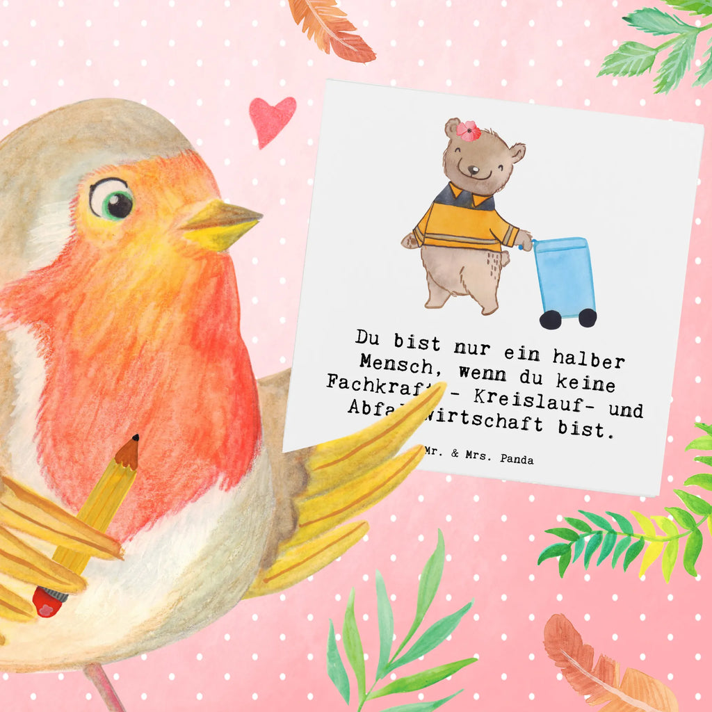 Deluxe Karte Fachkraft - Kreislauf- und Abfallwirtschaft Herz Hochzeitskarte, Hochwertige Grußkarte, Karte, Glückwunschkarte, Hochwertige Klappkarte, Grußkarte, Klappkarte, Einladungskarte, Geburtstagskarte, Beruf, Ausbildung, Jubiläum, Abschied, Rente, Kollege, Kollegin, Geschenk, Schenken, Arbeitskollege, Mitarbeiter, Firma, Danke, Dankeschön, Müllfahrer, Müllentsorger, Müllwerker, Fachkraft Kreislauf- und Abfallwirtschaft, Müllmann, Kehrichtmann