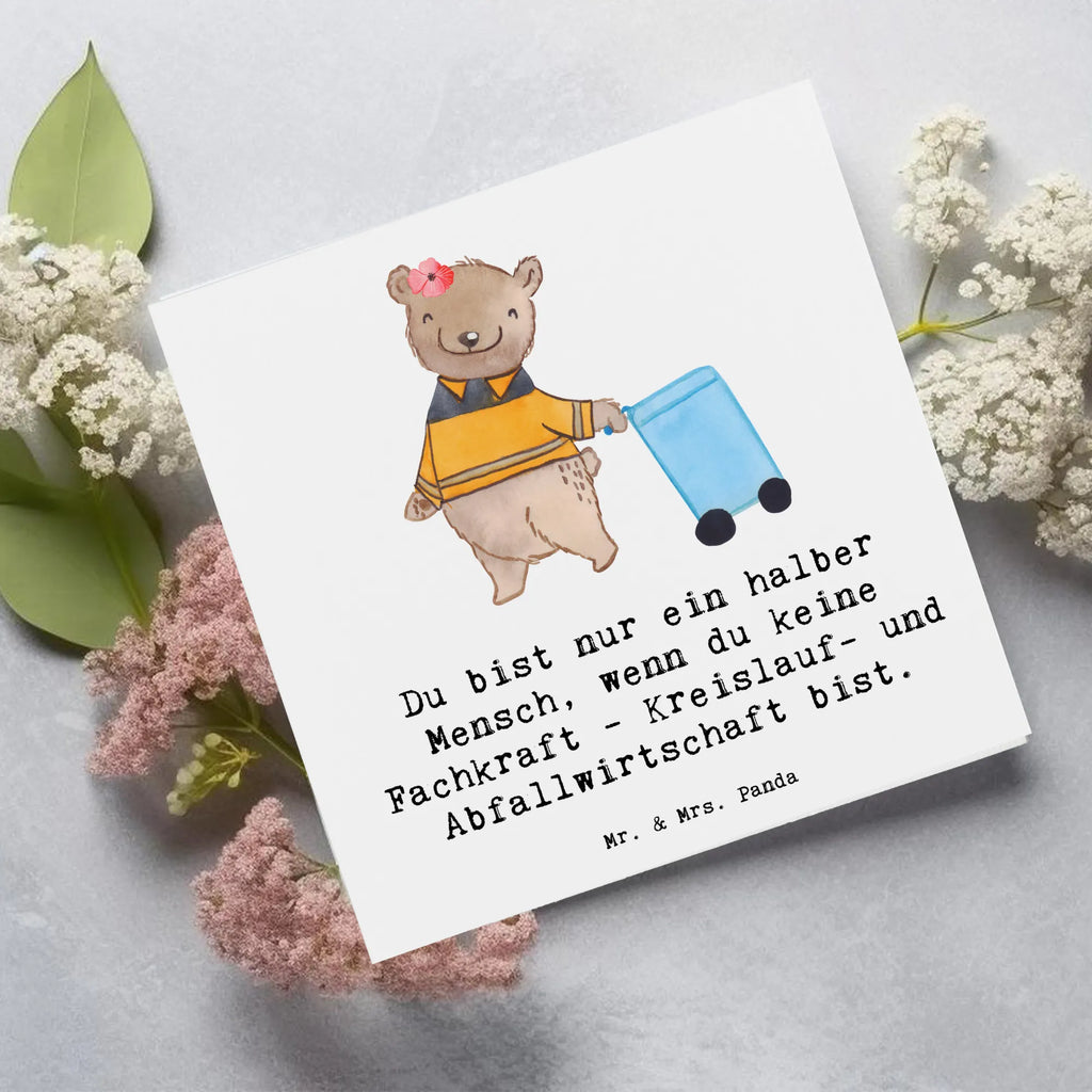 Deluxe Karte Fachkraft - Kreislauf- und Abfallwirtschaft Herz Hochzeitskarte, Hochwertige Grußkarte, Karte, Glückwunschkarte, Hochwertige Klappkarte, Grußkarte, Klappkarte, Einladungskarte, Geburtstagskarte, Beruf, Ausbildung, Jubiläum, Abschied, Rente, Kollege, Kollegin, Geschenk, Schenken, Arbeitskollege, Mitarbeiter, Firma, Danke, Dankeschön, Müllfahrer, Müllentsorger, Müllwerker, Fachkraft Kreislauf- und Abfallwirtschaft, Müllmann, Kehrichtmann