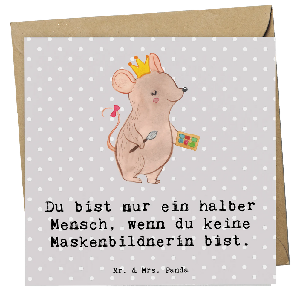 Deluxe Karte Maskenbildnerin Herz Klappkarte, Einladungskarte, Hochzeitskarte, Geburtstagskarte, Glückwunschkarte, Hochwertige Grußkarte, Hochwertige Klappkarte, Grußkarte, Karte, Beruf, Ausbildung, Jubiläum, Abschied, Rente, Kollege, Kollegin, Geschenk, Schenken, Arbeitskollege, Mitarbeiter, Firma, Danke, Dankeschön, Maskenbildnerin, Beauty Salon, Visagistin, Eröffnung, Make Up Artist, Kosmetikerin, Kosmetikstudio