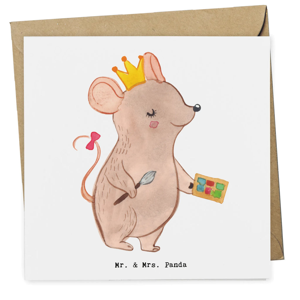 Deluxe Karte Maskenbildnerin Herz Klappkarte, Einladungskarte, Hochzeitskarte, Geburtstagskarte, Glückwunschkarte, Hochwertige Grußkarte, Hochwertige Klappkarte, Grußkarte, Karte, Beruf, Ausbildung, Jubiläum, Abschied, Rente, Kollege, Kollegin, Geschenk, Schenken, Arbeitskollege, Mitarbeiter, Firma, Danke, Dankeschön, Maskenbildnerin, Beauty Salon, Visagistin, Eröffnung, Make Up Artist, Kosmetikerin, Kosmetikstudio