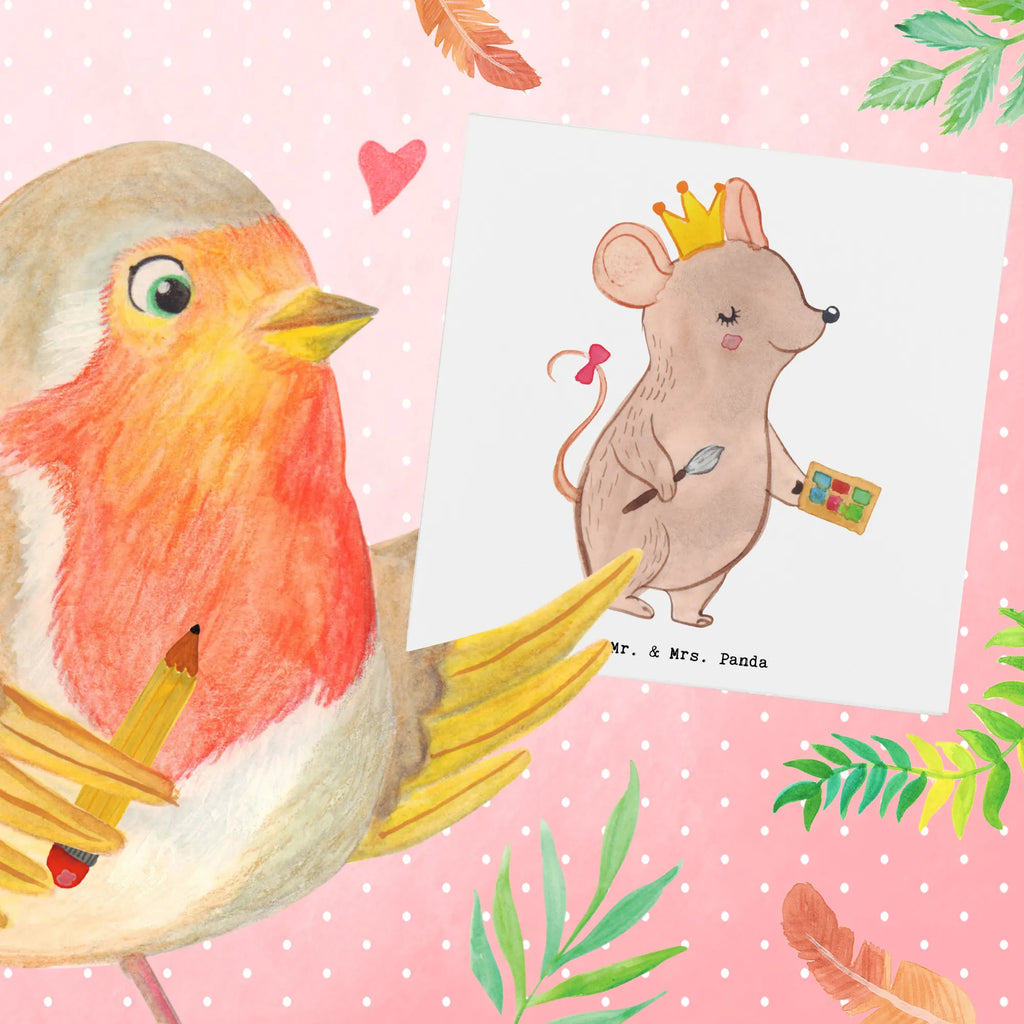 Deluxe Karte Maskenbildnerin Herz Klappkarte, Einladungskarte, Hochzeitskarte, Geburtstagskarte, Glückwunschkarte, Hochwertige Grußkarte, Hochwertige Klappkarte, Grußkarte, Karte, Beruf, Ausbildung, Jubiläum, Abschied, Rente, Kollege, Kollegin, Geschenk, Schenken, Arbeitskollege, Mitarbeiter, Firma, Danke, Dankeschön, Maskenbildnerin, Beauty Salon, Visagistin, Eröffnung, Make Up Artist, Kosmetikerin, Kosmetikstudio