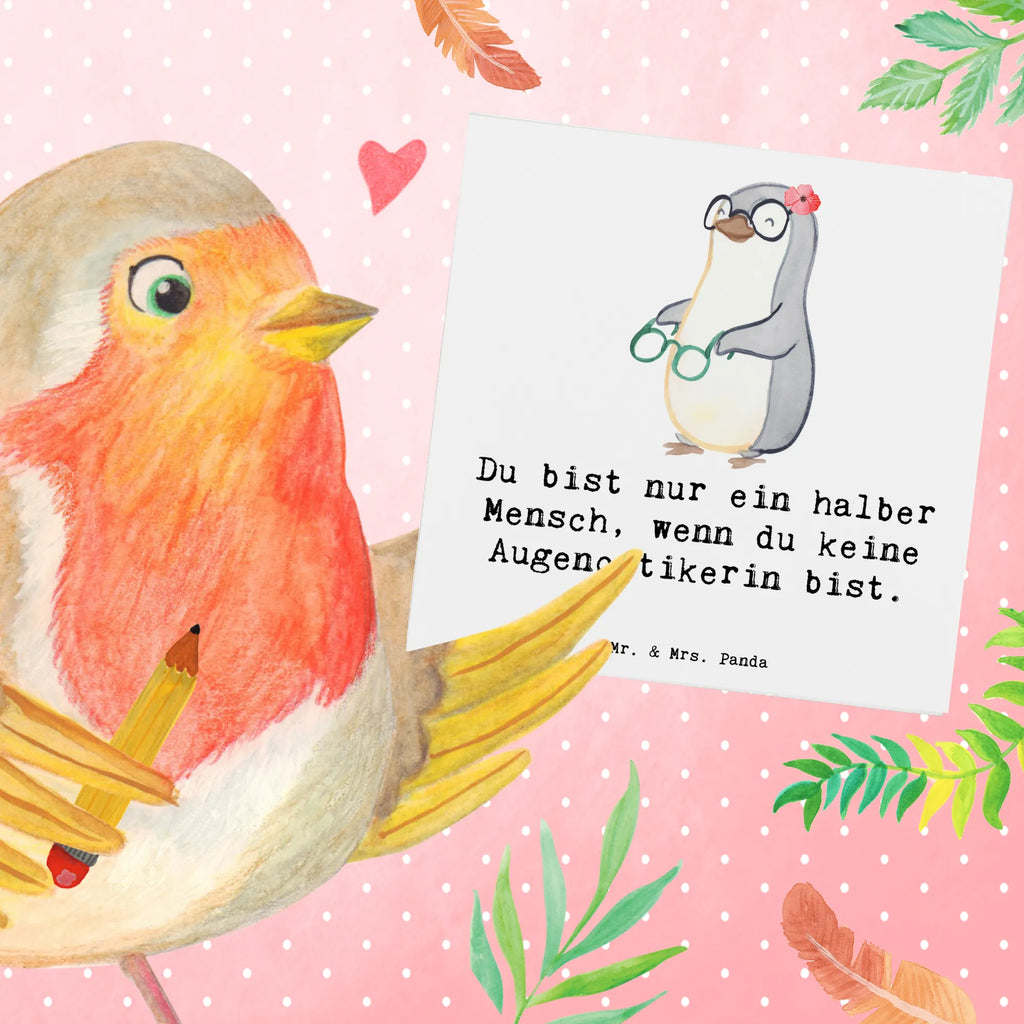 Deluxe Karte Augenoptikerin Herz Einladungskarte, Glückwunschkarte, Geburtstagskarte, Hochwertige Klappkarte, Klappkarte, Hochzeitskarte, Karte, Grußkarte, Hochwertige Grußkarte, Beruf, Ausbildung, Jubiläum, Abschied, Rente, Kollege, Kollegin, Geschenk, Schenken, Arbeitskollege, Mitarbeiter, Firma, Danke, Dankeschön, Augenärztin, Brillenverkäuferin, Optometristin, Brillengeschäft, Augenoptikerin, Optikerin, Eröffnung