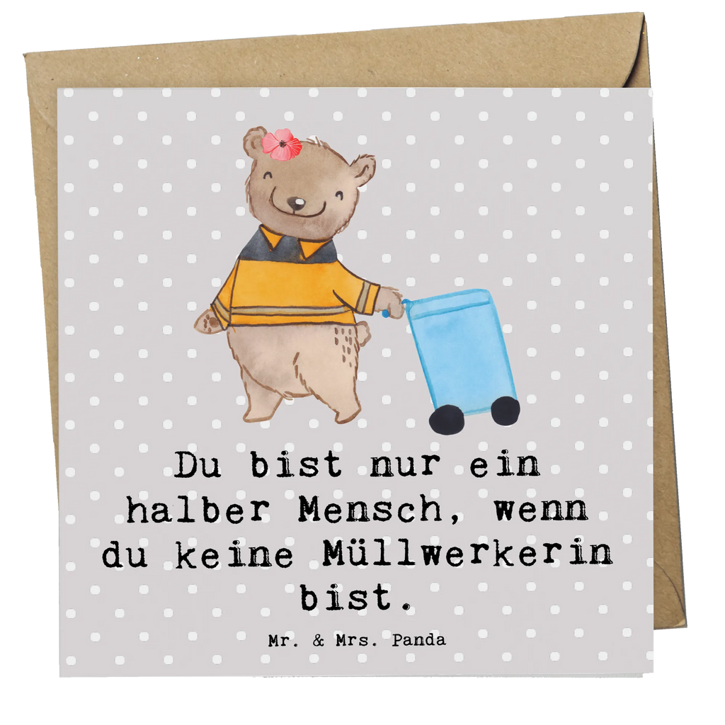 Deluxe Karte Müllwerkerin Herz Geburtstagskarte, Glückwunschkarte, Hochzeitskarte, Hochwertige Grußkarte, Hochwertige Klappkarte, Karte, Einladungskarte, Grußkarte, Klappkarte, Beruf, Ausbildung, Jubiläum, Abschied, Rente, Kollege, Kollegin, Geschenk, Schenken, Arbeitskollege, Mitarbeiter, Firma, Danke, Dankeschön, Müllentsorgerin, Kehrichtfrau, Müllfahreriin, Müllwerkerin, Müllfrau, Fachkraft Kreislauf- und Abfallwirtschaft