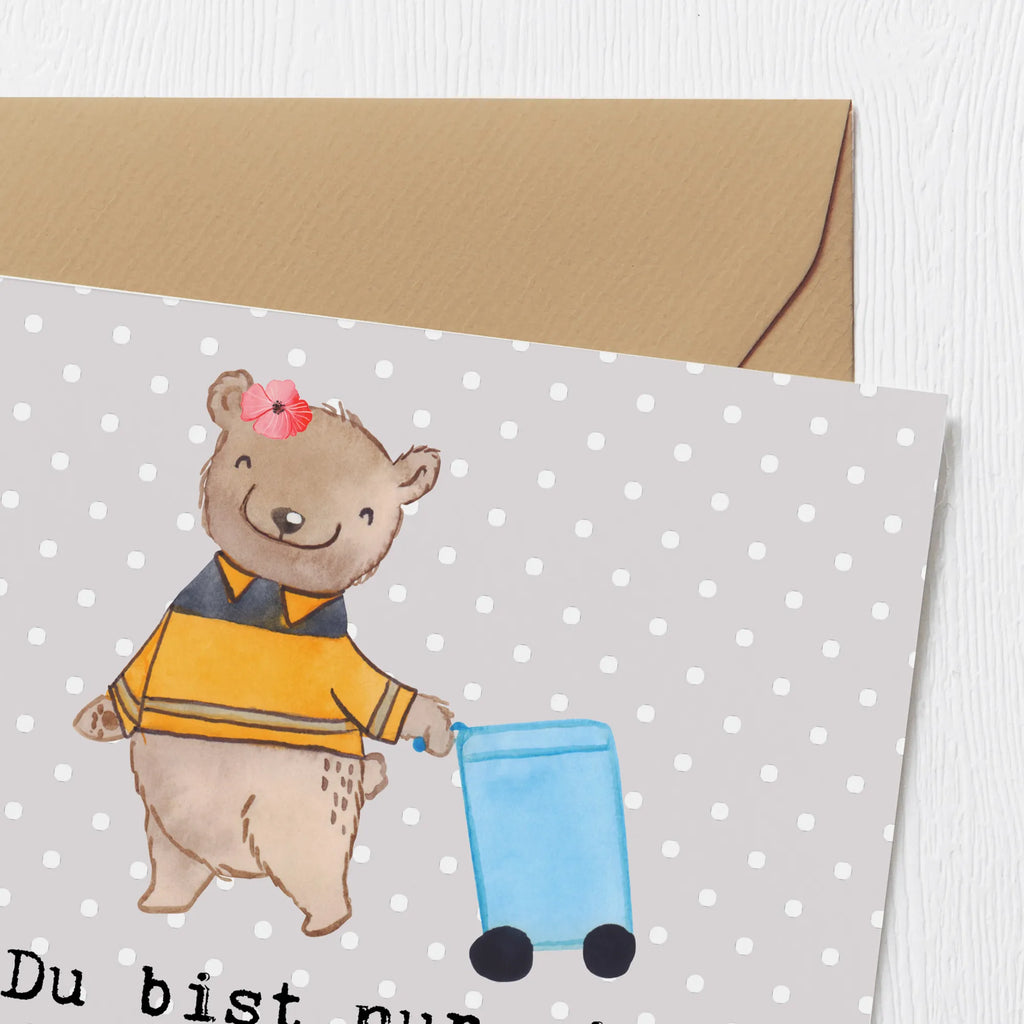 Deluxe Karte Müllwerkerin Herz Geburtstagskarte, Glückwunschkarte, Hochzeitskarte, Hochwertige Grußkarte, Hochwertige Klappkarte, Karte, Einladungskarte, Grußkarte, Klappkarte, Beruf, Ausbildung, Jubiläum, Abschied, Rente, Kollege, Kollegin, Geschenk, Schenken, Arbeitskollege, Mitarbeiter, Firma, Danke, Dankeschön, Müllentsorgerin, Kehrichtfrau, Müllfahreriin, Müllwerkerin, Müllfrau, Fachkraft Kreislauf- und Abfallwirtschaft