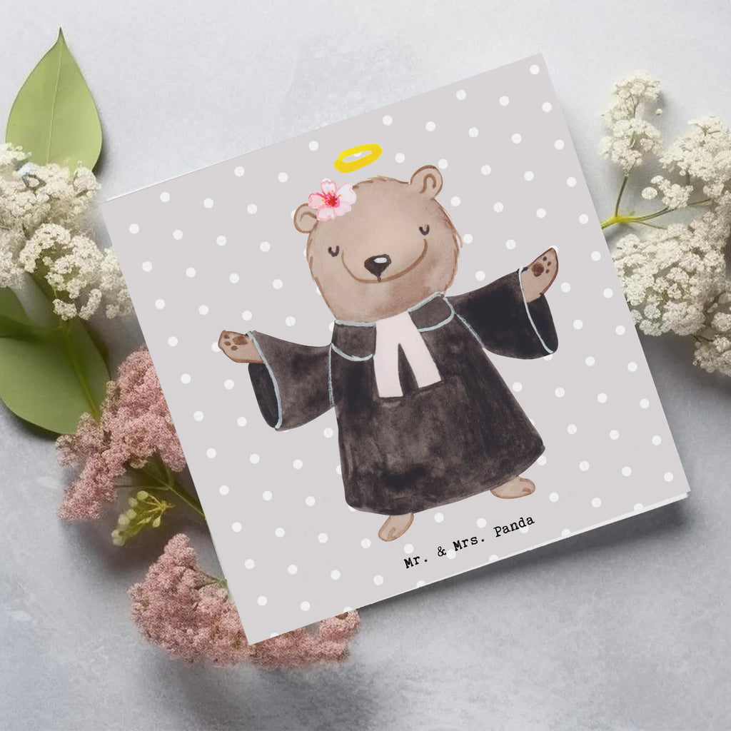 Deluxe Karte Pastorin Herz Hochzeitskarte, Grußkarte, Geburtstagskarte, Hochwertige Grußkarte, Karte, Klappkarte, Hochwertige Klappkarte, Einladungskarte, Glückwunschkarte, Beruf, Ausbildung, Jubiläum, Abschied, Rente, Kollege, Kollegin, Geschenk, Schenken, Arbeitskollege, Mitarbeiter, Firma, Danke, Dankeschön, Theologin, Dienerin Gottes<br />Geistliche, Pastorin, Kirche, Pfarrerin, Predigerin<br />Priesterin