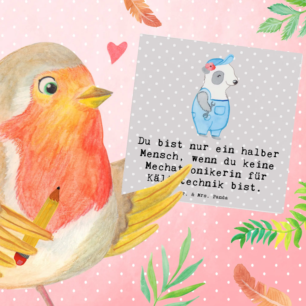 Deluxe Card Refrigeration Mechatronics Technician Heart Grußkarte, Glückwunschkarte, Geburtstagskarte, Karte, Klappkarte, Hochzeitskarte, Einladungskarte, Hochwertige Klappkarte, Hochwertige Grußkarte, Beruf, Ausbildung, Jubiläum, Abschied, Rente, Kollege, Kollegin, Geschenk, Schenken, Arbeitskollege, Mitarbeiter, Firma, Danke, Dankeschön, Mechatronikerin für Kältetechnik, Gesellenprüfung