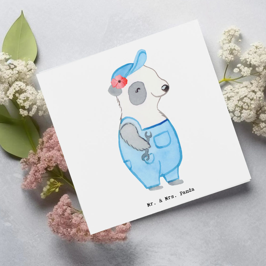 Deluxe Card Refrigeration Mechatronics Technician Heart Grußkarte, Glückwunschkarte, Geburtstagskarte, Karte, Klappkarte, Hochzeitskarte, Einladungskarte, Hochwertige Klappkarte, Hochwertige Grußkarte, Beruf, Ausbildung, Jubiläum, Abschied, Rente, Kollege, Kollegin, Geschenk, Schenken, Arbeitskollege, Mitarbeiter, Firma, Danke, Dankeschön, Mechatronikerin für Kältetechnik, Gesellenprüfung