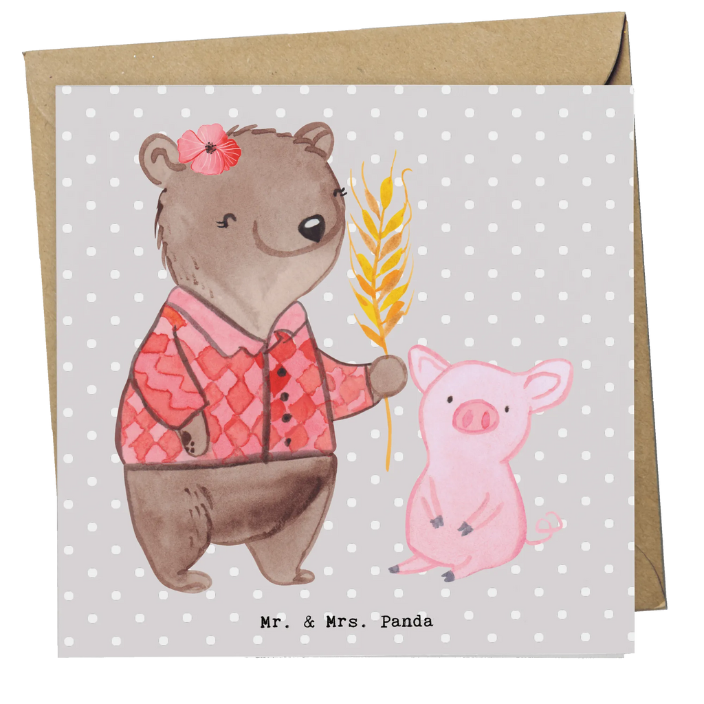 Deluxe Karte Bäuerin Herz Hochwertige Grußkarte, Hochzeitskarte, Geburtstagskarte, Karte, Glückwunschkarte, Grußkarte, Hochwertige Klappkarte, Klappkarte, Einladungskarte, Beruf, Ausbildung, Jubiläum, Abschied, Rente, Kollege, Kollegin, Geschenk, Schenken, Arbeitskollege, Mitarbeiter, Firma, Danke, Dankeschön, Bauernhof, Farmerin, Agronomin, Bäuerin, Tierwirtin, Landwirtin