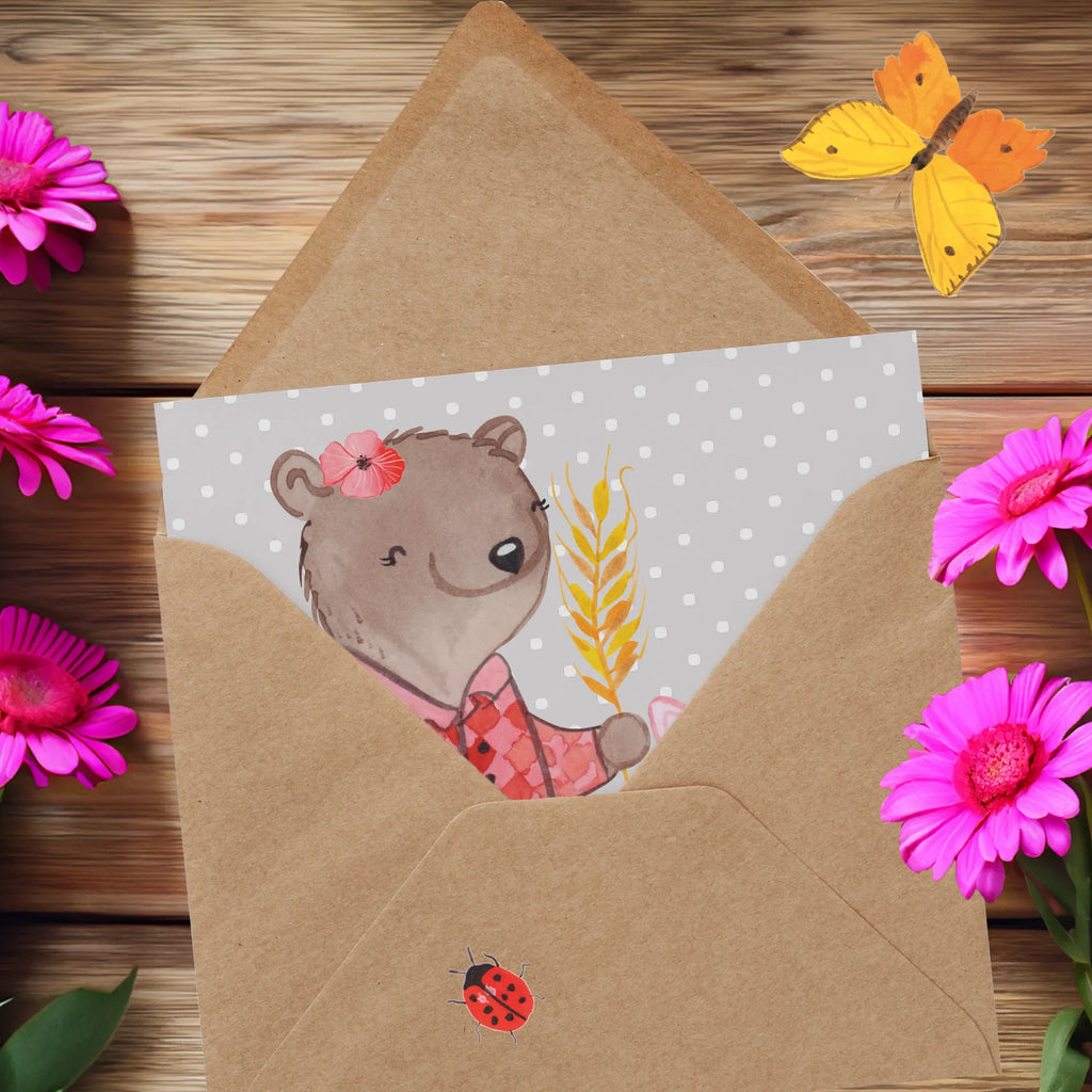 Deluxe Karte Bäuerin Herz Hochwertige Grußkarte, Hochzeitskarte, Geburtstagskarte, Karte, Glückwunschkarte, Grußkarte, Hochwertige Klappkarte, Klappkarte, Einladungskarte, Beruf, Ausbildung, Jubiläum, Abschied, Rente, Kollege, Kollegin, Geschenk, Schenken, Arbeitskollege, Mitarbeiter, Firma, Danke, Dankeschön, Bauernhof, Farmerin, Agronomin, Bäuerin, Tierwirtin, Landwirtin