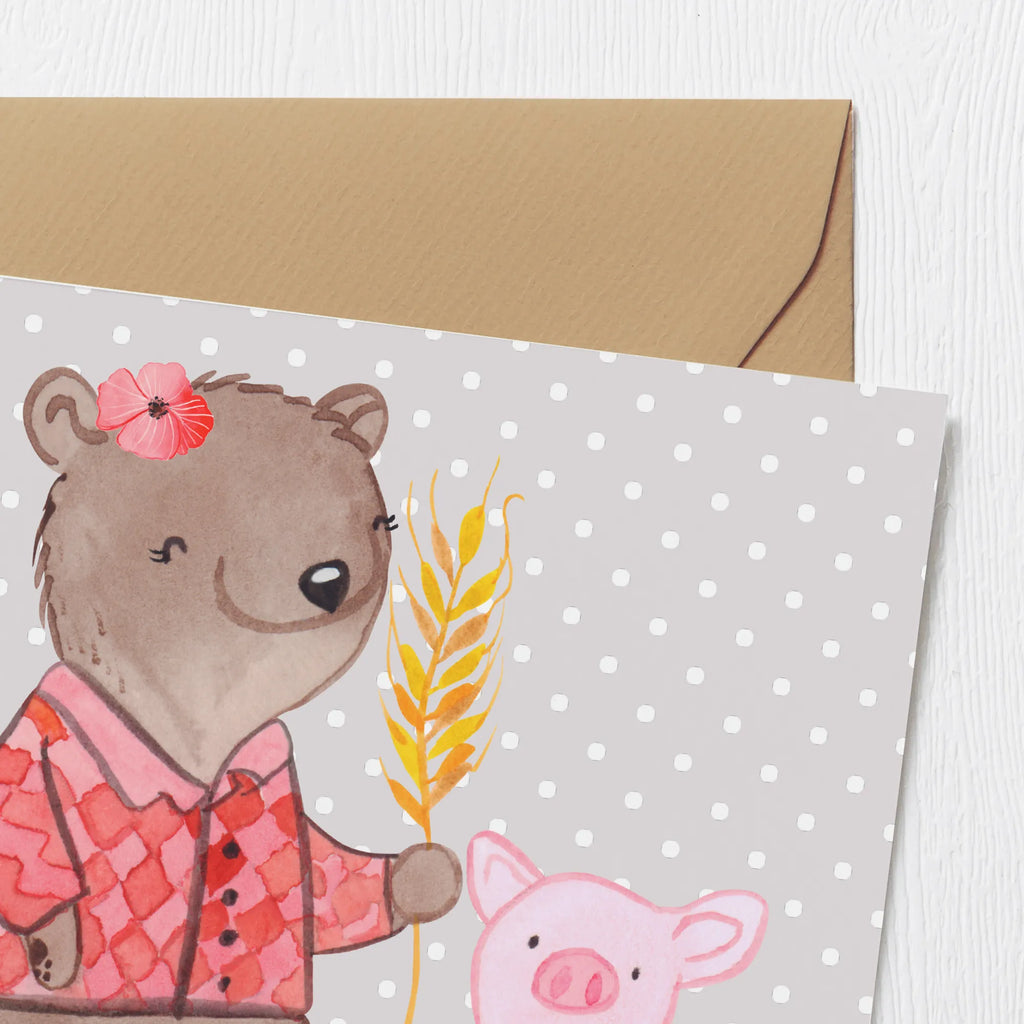 Deluxe Karte Bäuerin Herz Hochwertige Grußkarte, Hochzeitskarte, Geburtstagskarte, Karte, Glückwunschkarte, Grußkarte, Hochwertige Klappkarte, Klappkarte, Einladungskarte, Beruf, Ausbildung, Jubiläum, Abschied, Rente, Kollege, Kollegin, Geschenk, Schenken, Arbeitskollege, Mitarbeiter, Firma, Danke, Dankeschön, Bauernhof, Farmerin, Agronomin, Bäuerin, Tierwirtin, Landwirtin