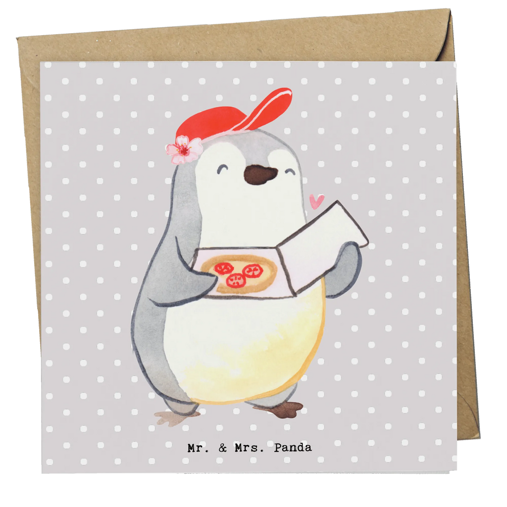 Deluxe Karte Pizzabäckerin Herz Einladungskarte, Klappkarte, Hochwertige Grußkarte, Glückwunschkarte, Karte, Hochwertige Klappkarte, Geburtstagskarte, Grußkarte, Hochzeitskarte, Beruf, Ausbildung, Jubiläum, Abschied, Rente, Kollege, Kollegin, Geschenk, Schenken, Arbeitskollege, Mitarbeiter, Firma, Danke, Dankeschön, Pizzabäckerin, Lieferbringdienst, Pizzabotin, Pizzabringdienst, Lieferdienstmitarbeiterin